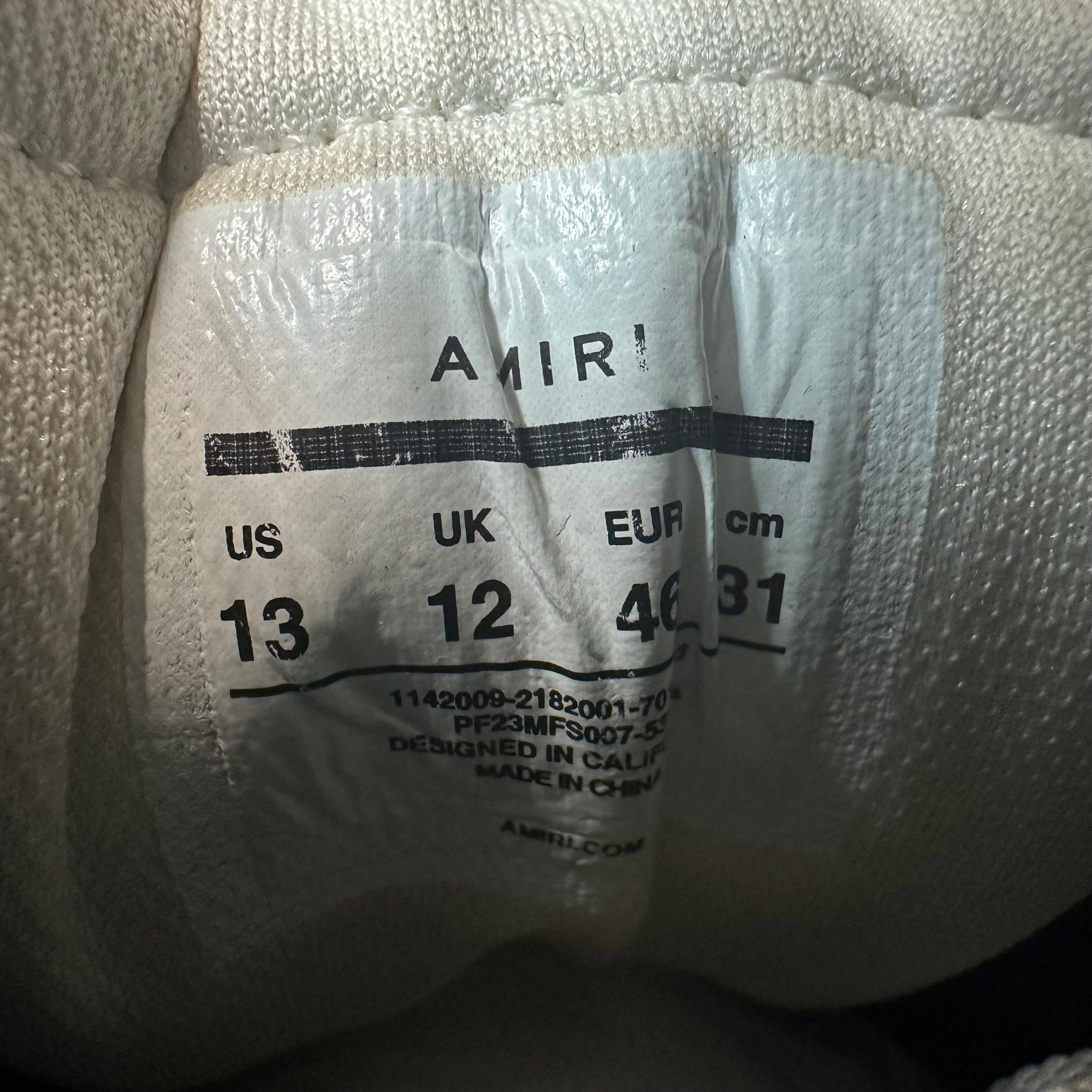 Amiri Amiri Denim Skeleton White Sneaker Sz 13 (46) Size US 13 / EU 46 - 7 Thumbnail
