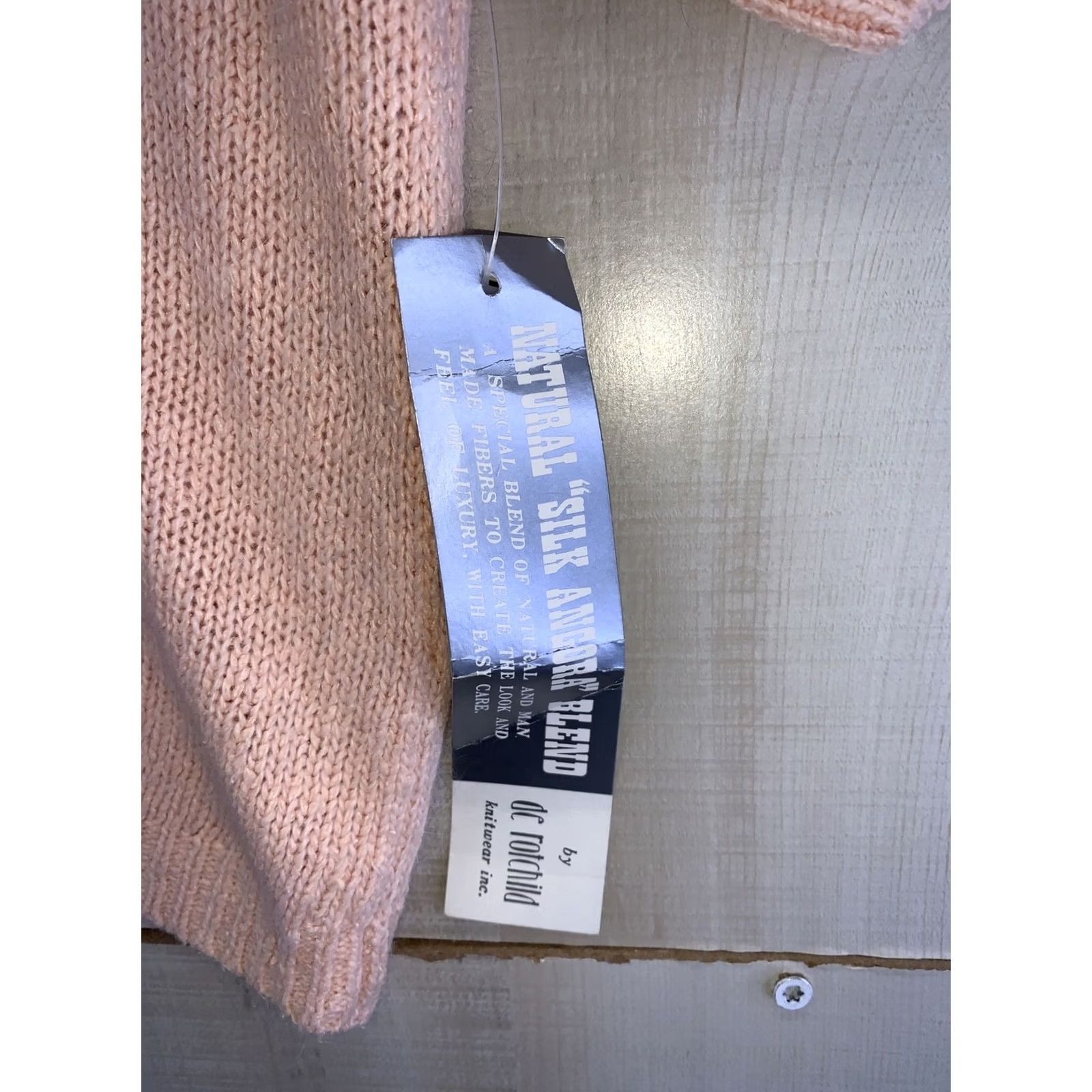 Worthington - Keeps exact spelling and capitalization (Vintage, Worthington De Rothchild, Pink, S, Nylon, Silk/Lambswool Angora - 1970-80s, Womens Clothing NWT) Size S / US 4 / IT 40 - 3 Thumbnail