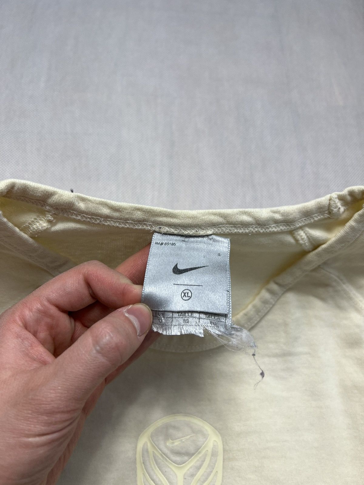Nike × Vintage Koszulka Nike Center Logo Vintage 90’s Size US XL / EU 56 / 4 - 3 Thumbnail