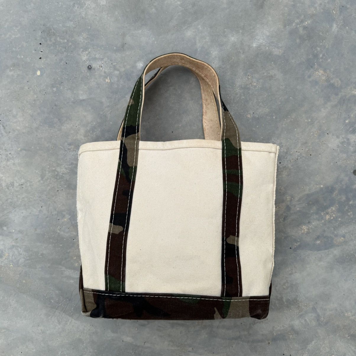 L.L. Bean Vintage LL Bean Boat And Tote Camo Small Totebag Size ONE SIZE - 2 Thumbnail