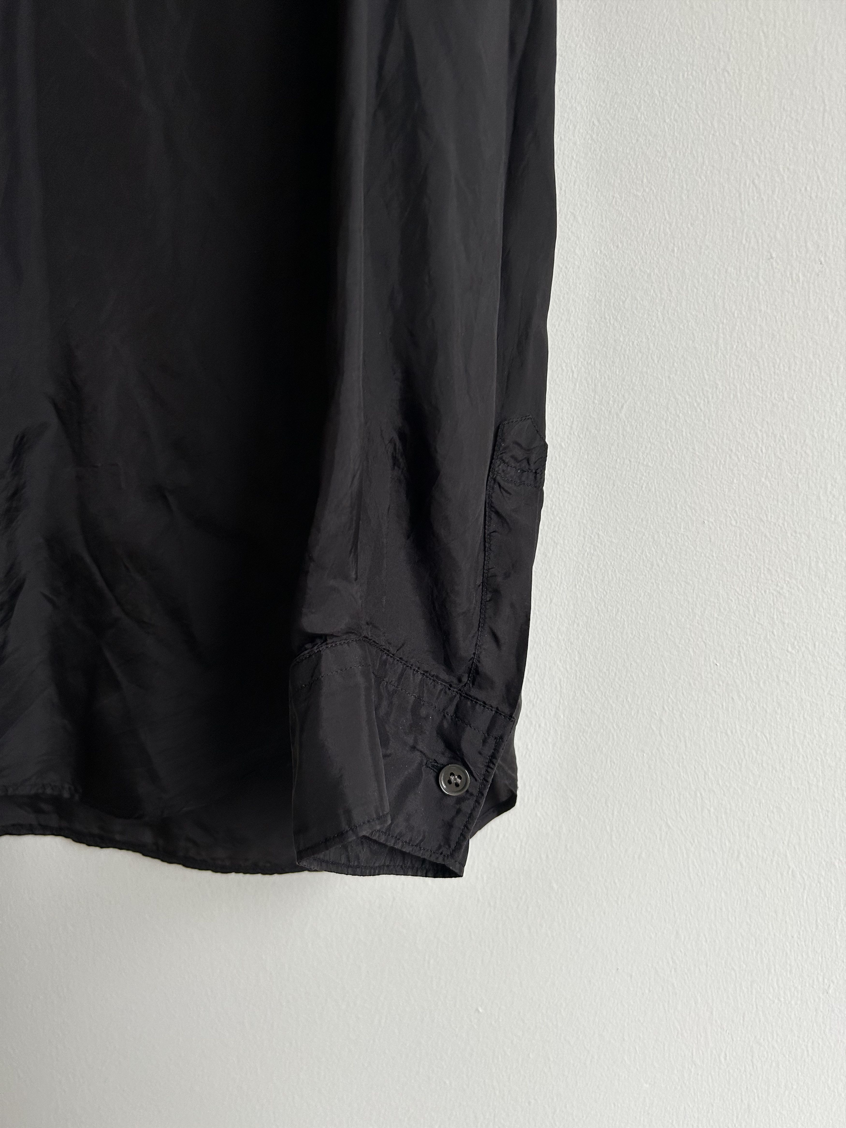 Comme des Garcons SHIRT Black Cupro Taffeta Forever Shirt Size US S / EU 44-46 / 1 - 4 Thumbnail