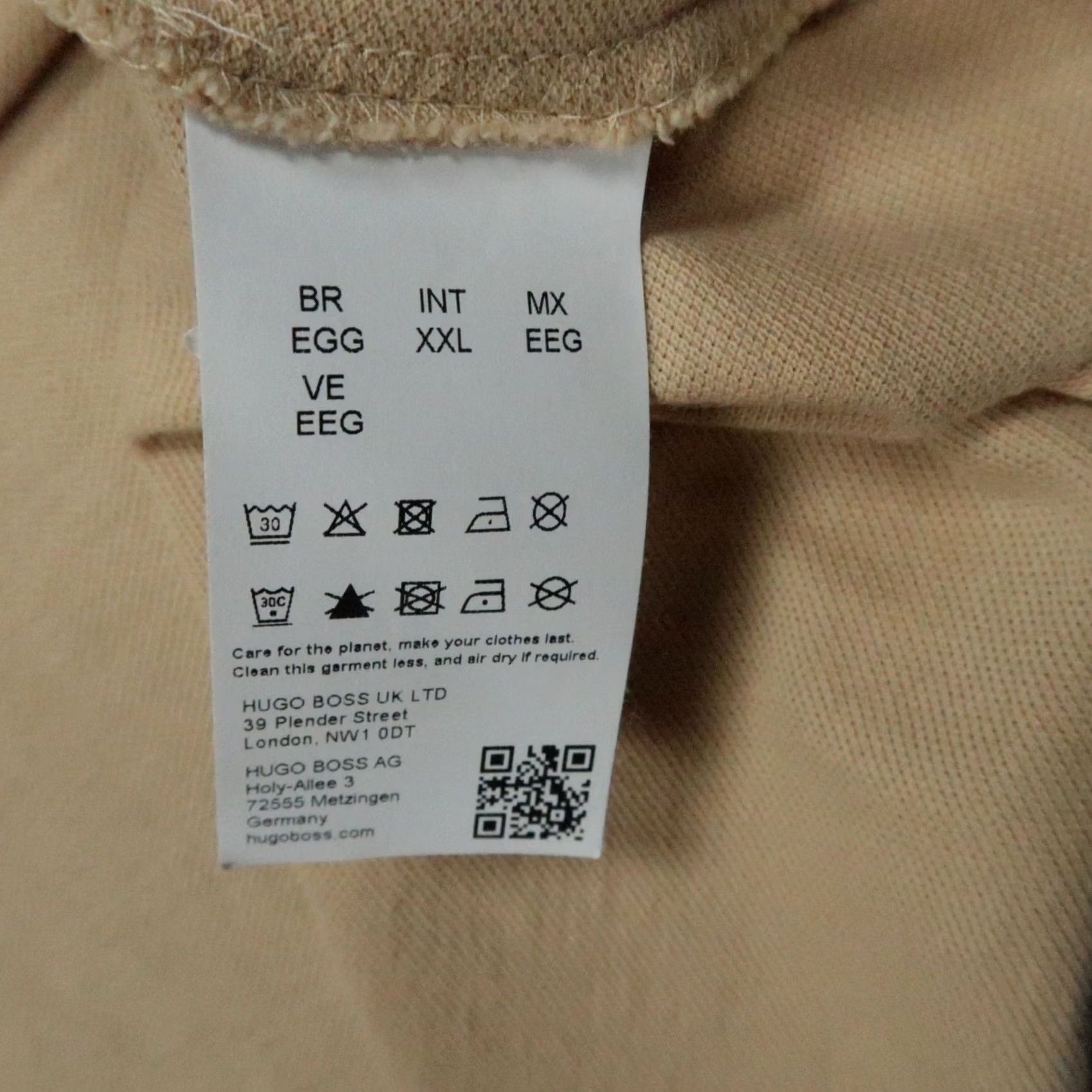 Hugo Boss HUGO BOSS Polo Shirt Mens 2XL Brown Beige Short Sleeve Piqué Buttoned Collar Slim Pocketed Size US XXL / EU 58 / 5 - 5 Thumbnail