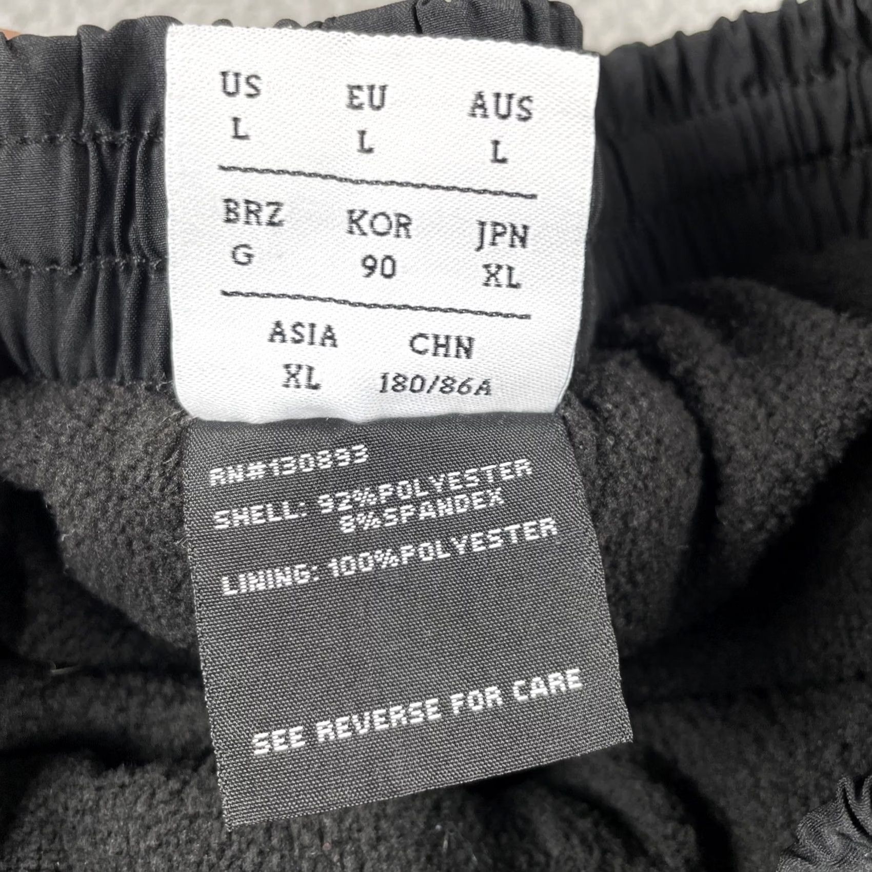 New Balance New Balance Mens Large Black Fleece Lined Jogger Pants Ankle Zip EUC Athletic Sports Mens L Size US 33 - 7 Thumbnail