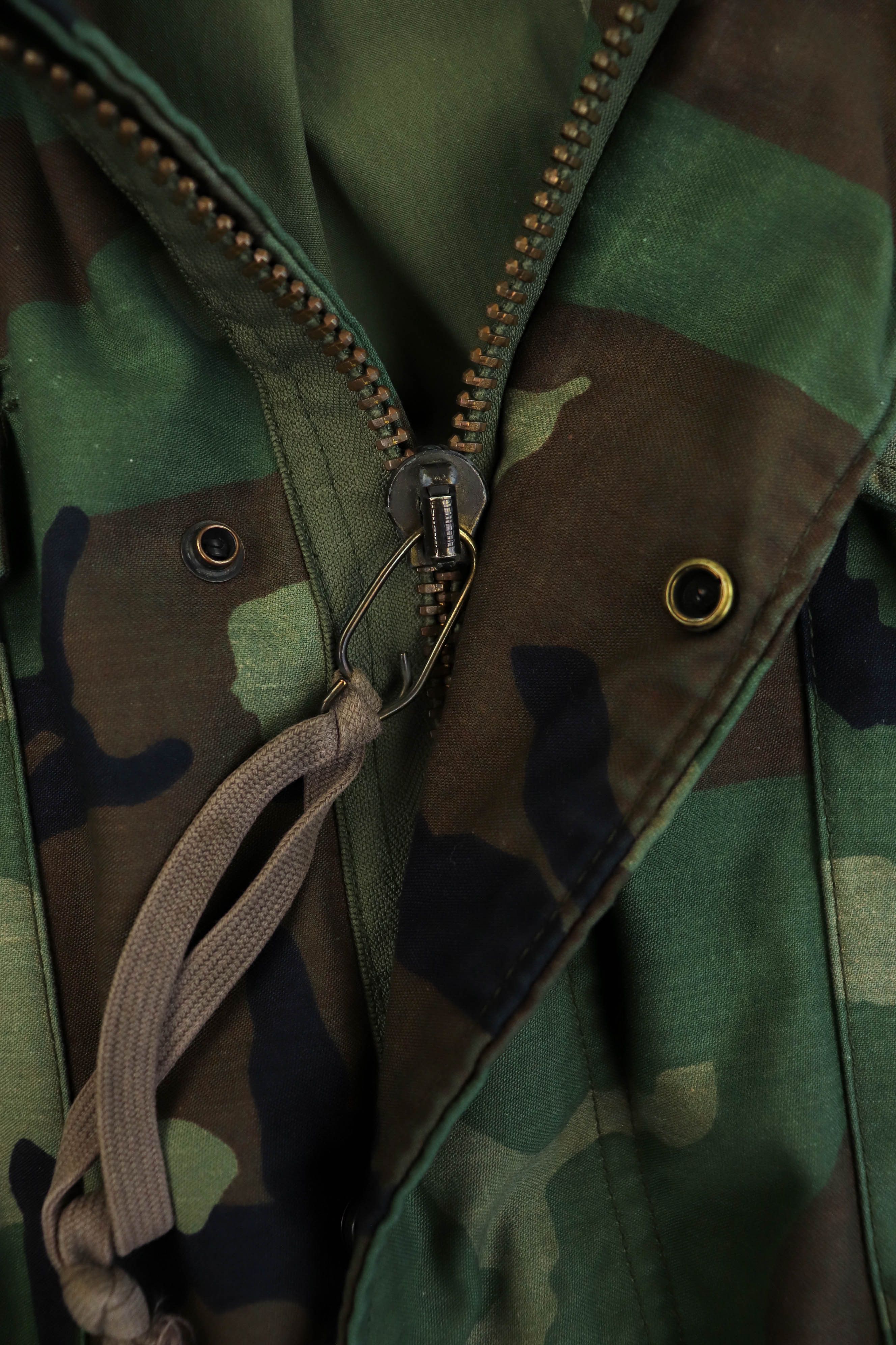 Vintage USMC Vintage 80s 1985 GENERAL Zip M-65 Camo Field Jacket Size US M / EU 48-50 / 2 - 15 Thumbnail