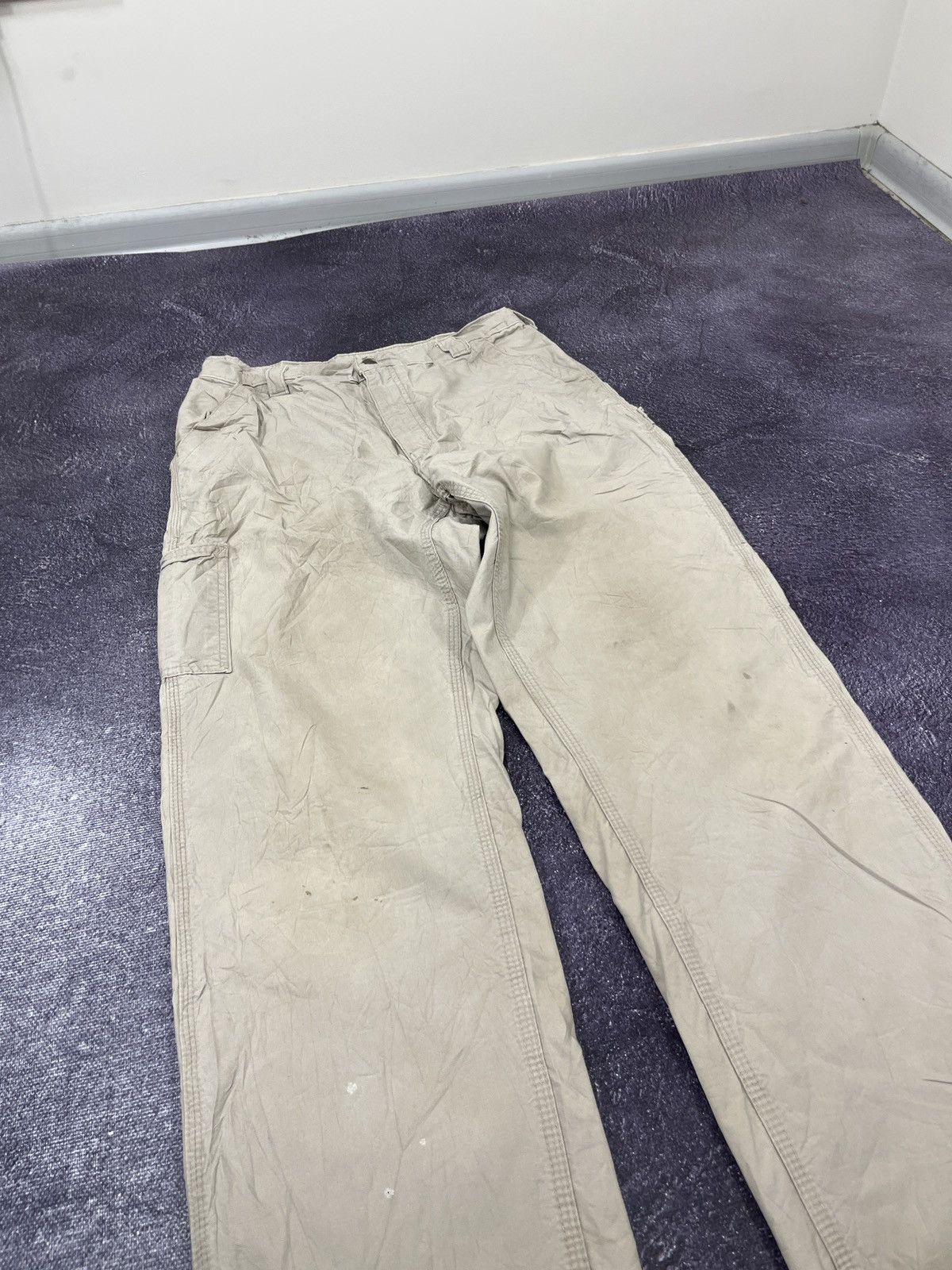 Carhartt × Vintage Vintage 90s Carhartt Y2K Faded Work Baggy Pants Jeans Size US 33 - 7 Thumbnail