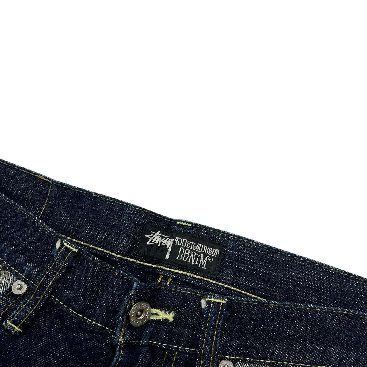 Stussy Vintage 2000s Stussy Comic Jeans - Waist: 34” Size US 34 / EU 50 - 8 Thumbnail