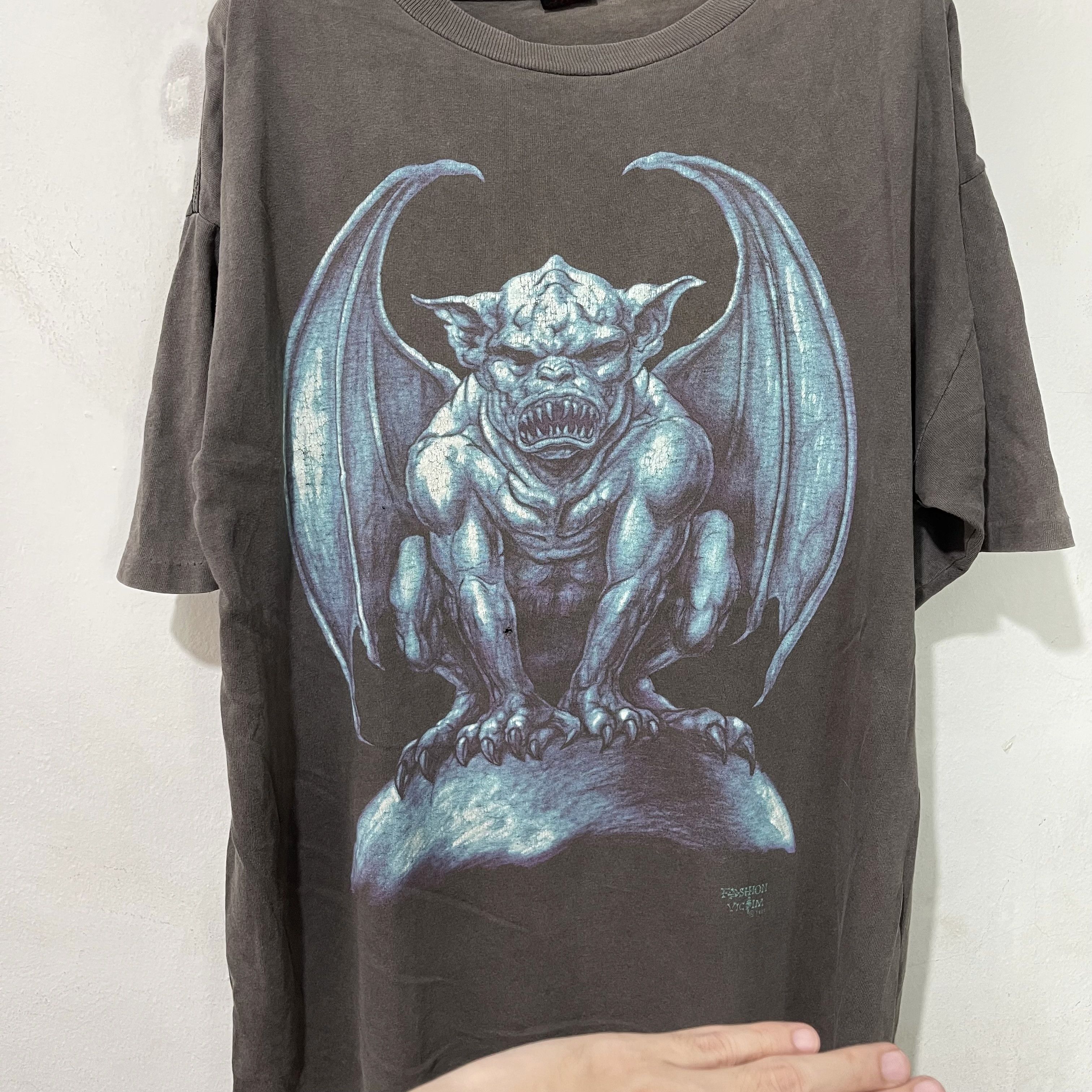 Fashion Victim Vintage 1993 Fashion Victim Gargoyle Shirt Size US XL / EU 56 / 4 - 3 Thumbnail