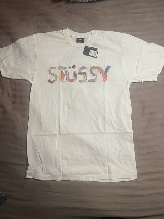 Vintage Stussy Crystal Gemstone Tee | Grailed