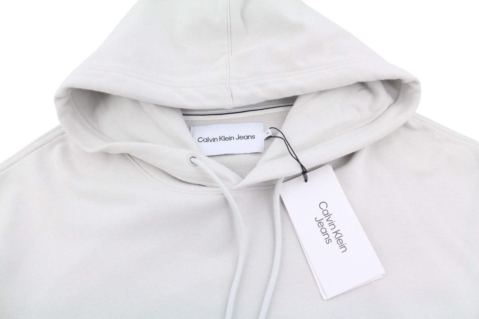 Calvin Klein XL Lunar Rock Grey Back Logo Pullover Hoodie 87445 Size US XL / EU 56 / 4 - 5 Thumbnail