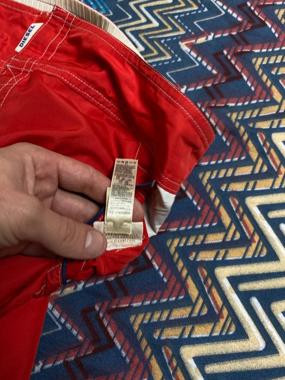 Diesel reversible shorts print DIESEL vintage Y2K logo streetwear Size US 36 / EU 52 - 3 Thumbnail