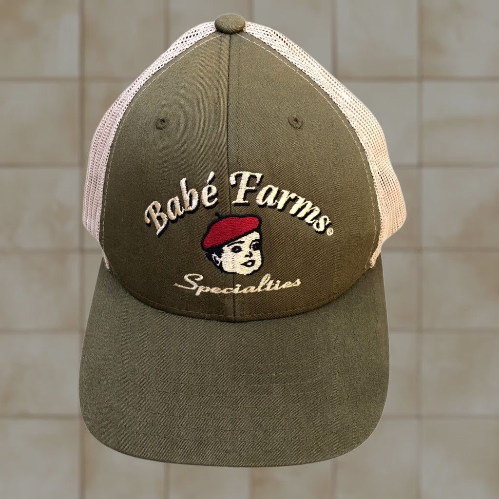 Vintage BABE'S FARMS SPECIALTIES Trucker Hat Men's One Size Green Santa Maria Cap Size ONE SIZE - 1 Thumbnail
