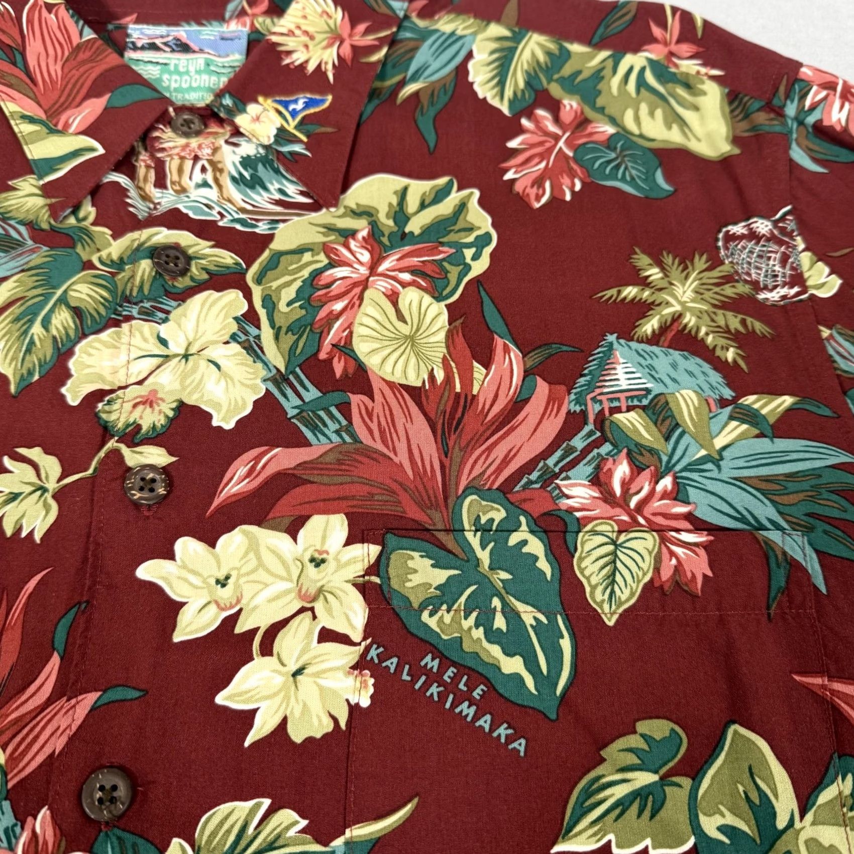 Reyn Spooner Reyn Spooner Shirt Mens Large Red Mele Kalikimaka Hawaiian Christmas Rayon Aloha Size US L / EU 52-54 / 3 - 4 Thumbnail