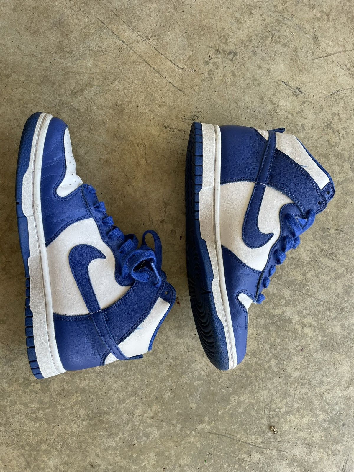 Nike Nike Dunk Hi Retro White/Game Royal Size 7W/8.5M Size US 7 / IT 37 - 4 Thumbnail