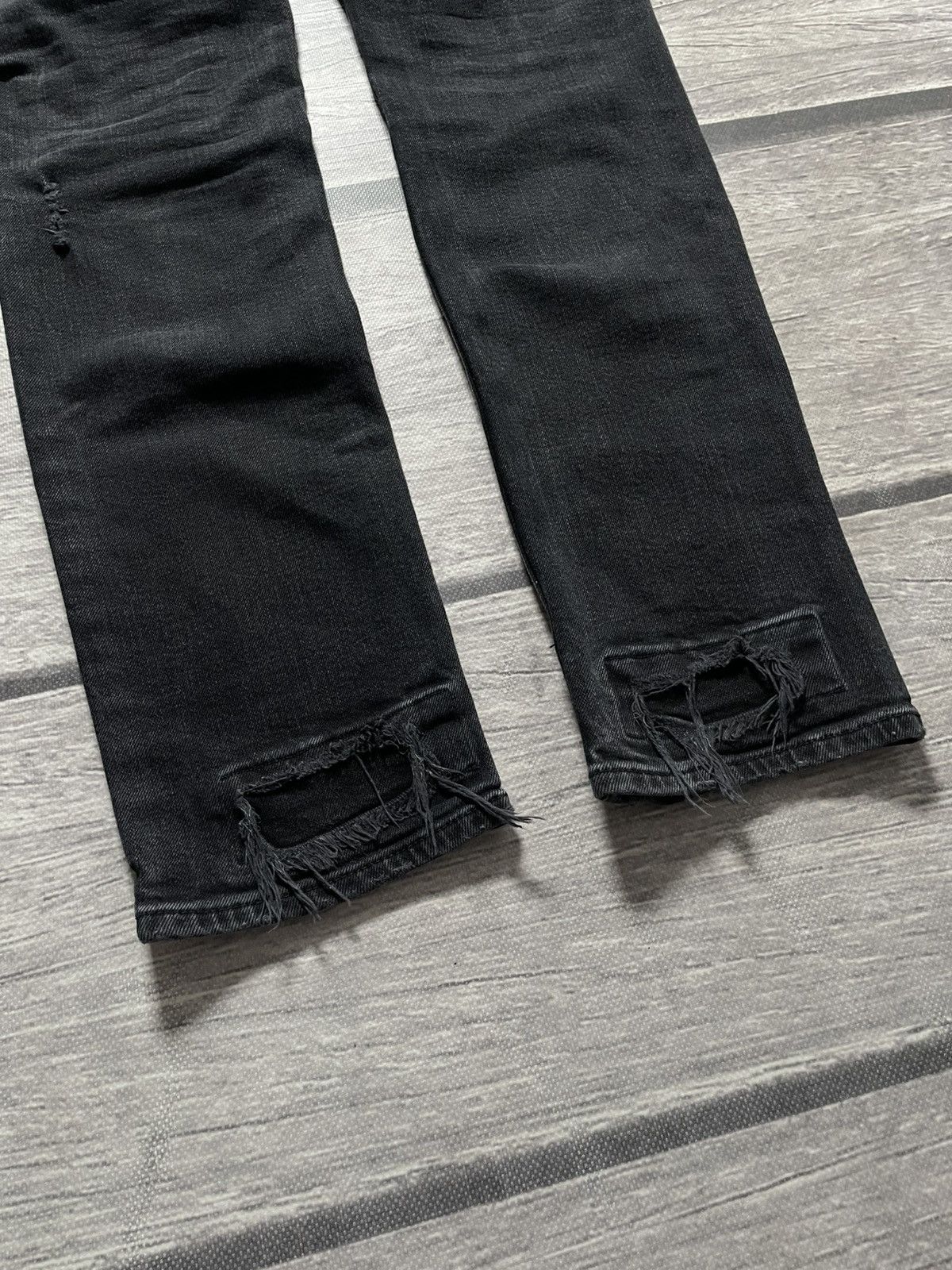 Ksubi Ksubi Black Distressed Van Wrinkle Jeans Size US 32 / EU 48 - 4 Thumbnail