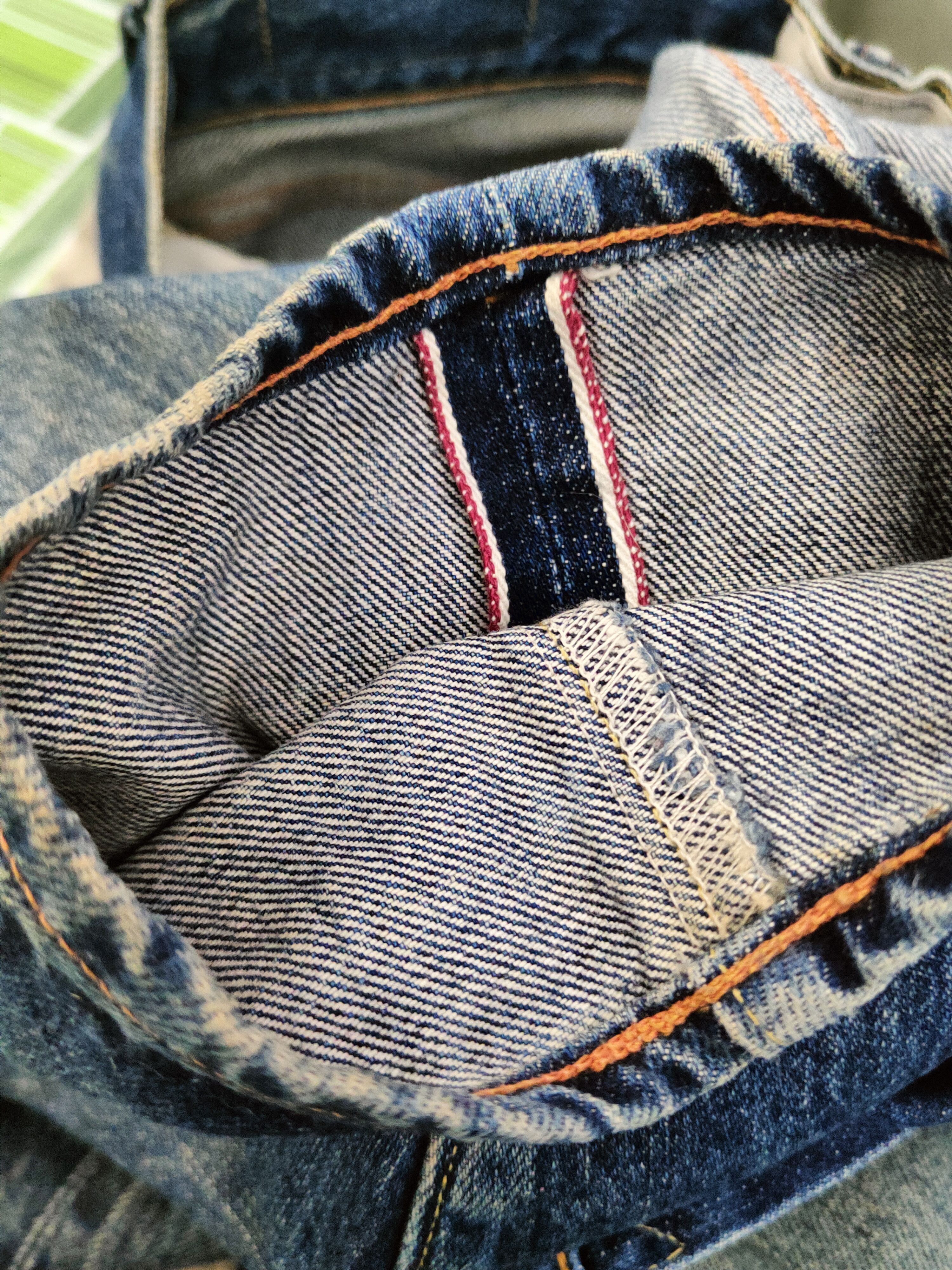 Japanese Brand DL D.M.G Dark Blue Distressed Ripped denim Jeans #46-959 Size US 28 / EU 44 - 13 Thumbnail