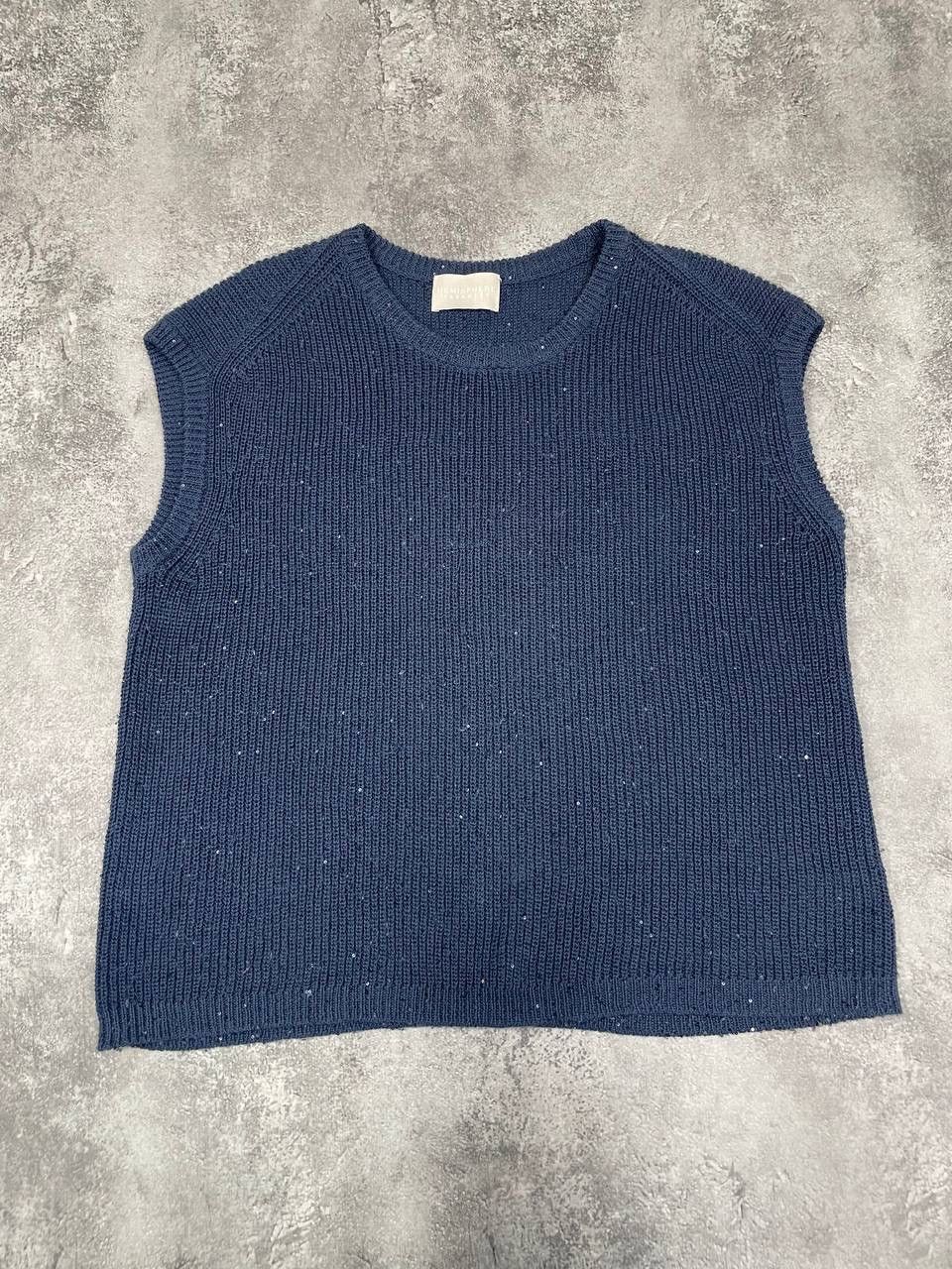 Other Hemisphere Women Linen Knit Vest Sleeveless Blue Size M Size M / US 6-8 / IT 42-44 - 1 Thumbnail