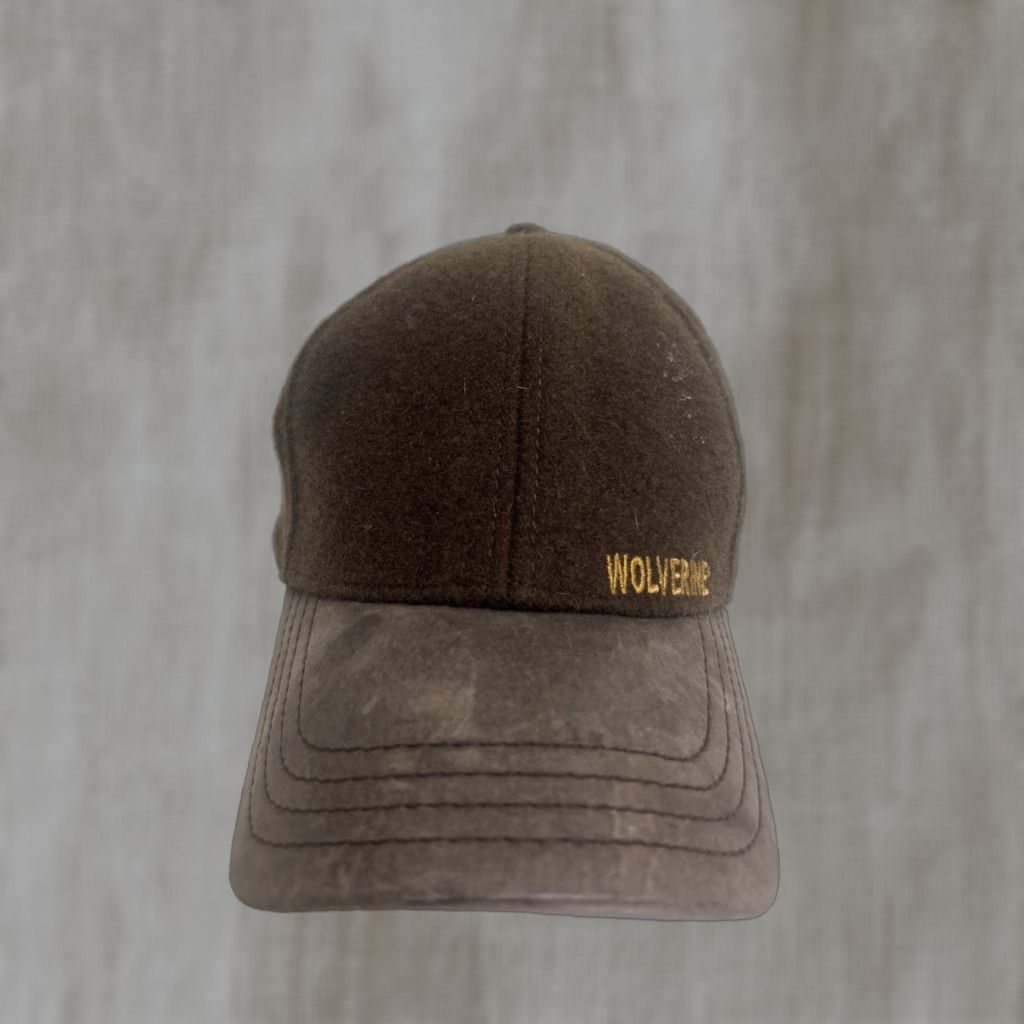 J Brand Wolverine Hat Baseball Cap Adjustable Wool Leather Brown Strapback Mens Adjustable Wool Leather Brown Baseball Cap Size ONE SIZE - 1 Thumbnail
