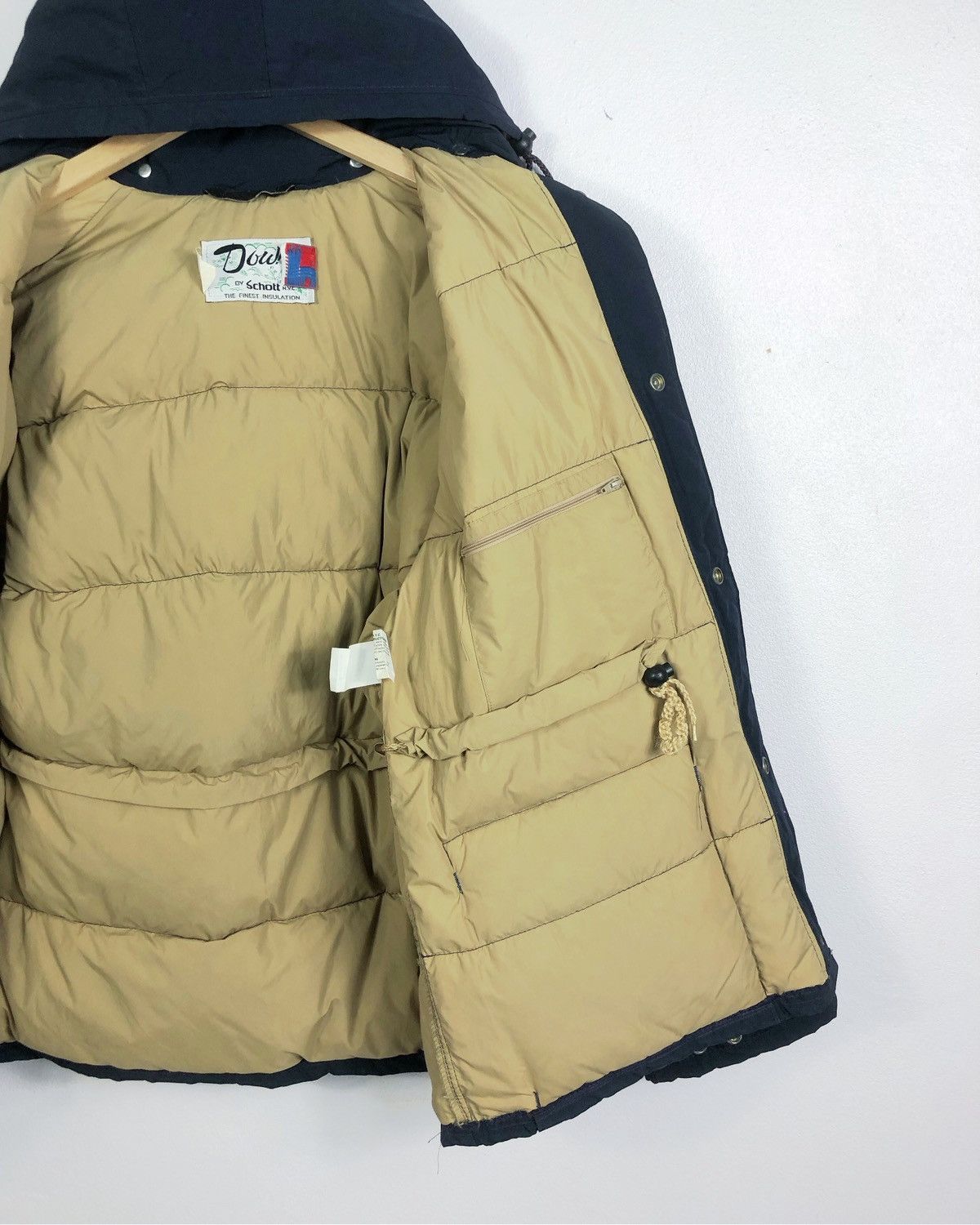 Schott Vtg Schott NYC Goose Down Puffer Hoodie Jacket Made in USA Size US L / EU 52-54 / 3 - 9 Thumbnail