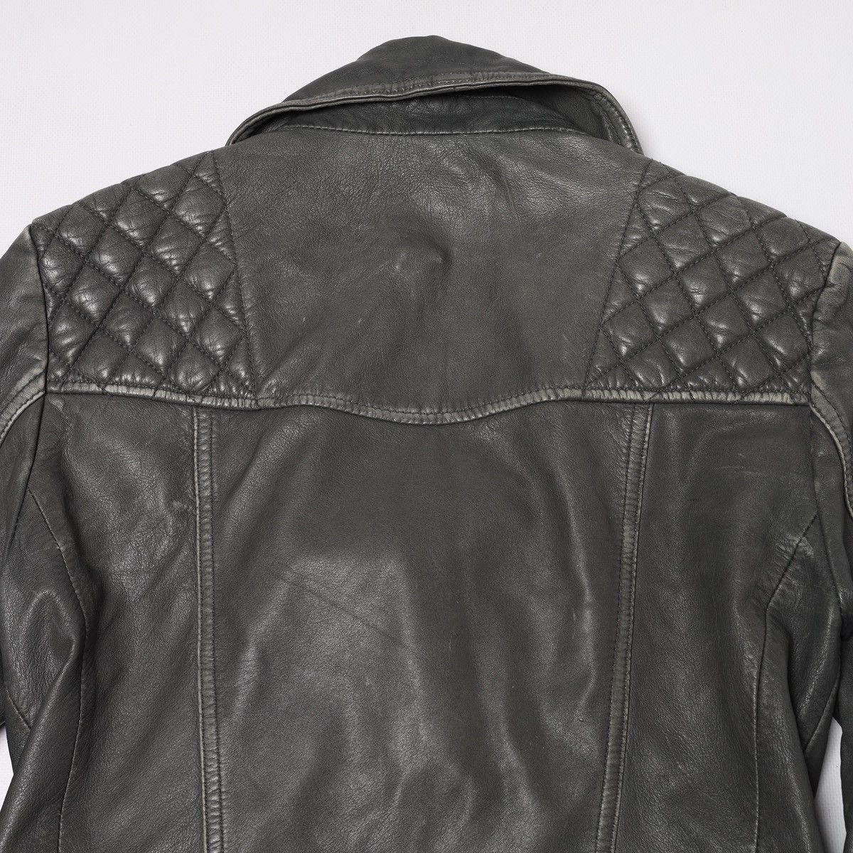 Allsaints Allsaints Cargo Biker Leather Jacket Faded Moto Size M / US 6-8 / IT 42-44 - 12 Thumbnail