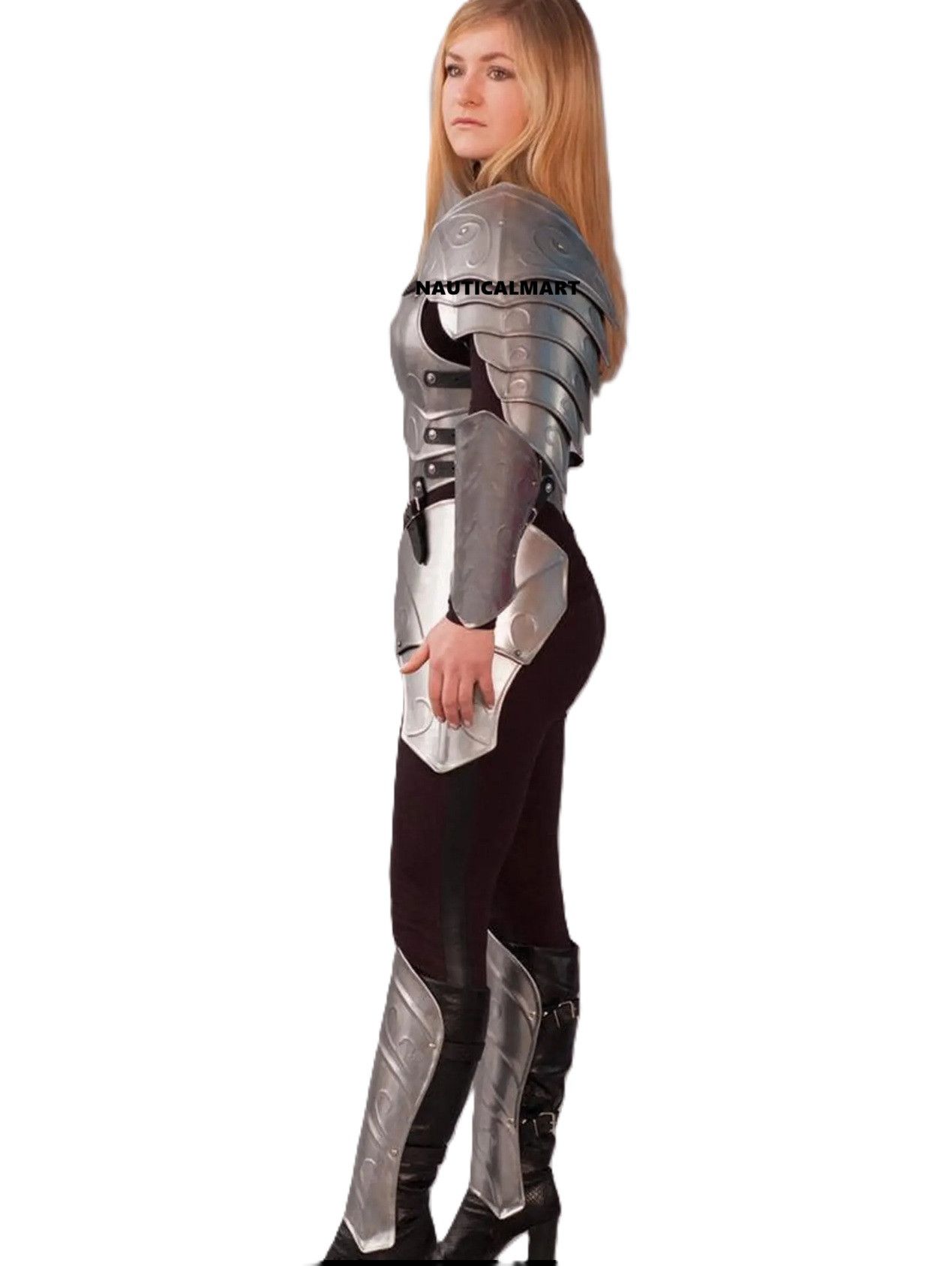 Other Handmade Steel Lady Knight Armor Costume Size ONE SIZE - 5 Thumbnail