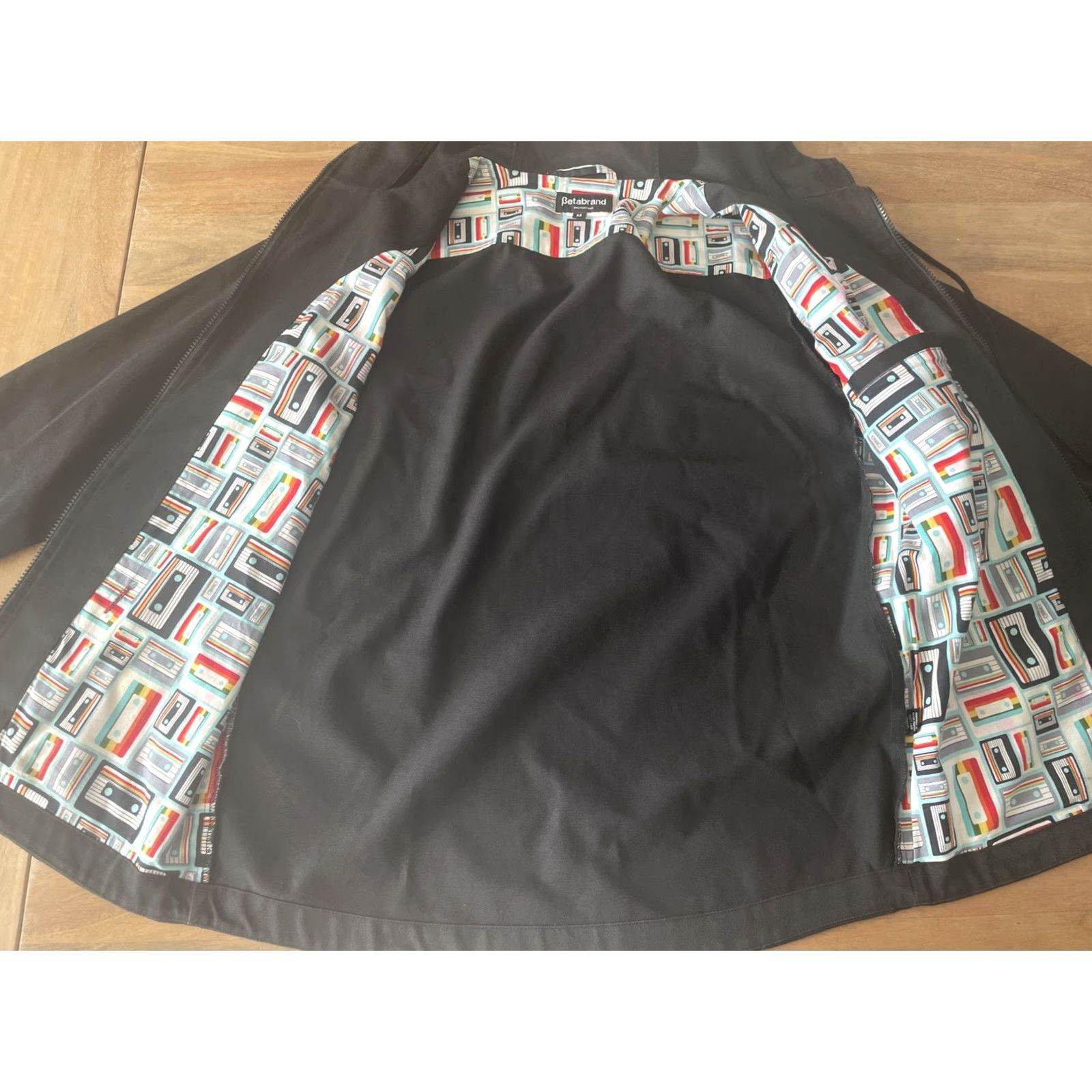 Vintage Betabrand Black Canvas Jacket Womens Medium Utility Army Full Zip Field Coat JACKET Size M / US 6-8 / IT 42-44 - 3 Thumbnail