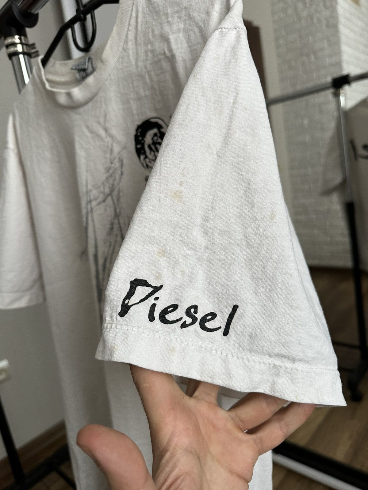 Diesel Diesel Vintage Big Logo T-Shirt 90s Size US XL / EU 56 / 4 - 5 Thumbnail