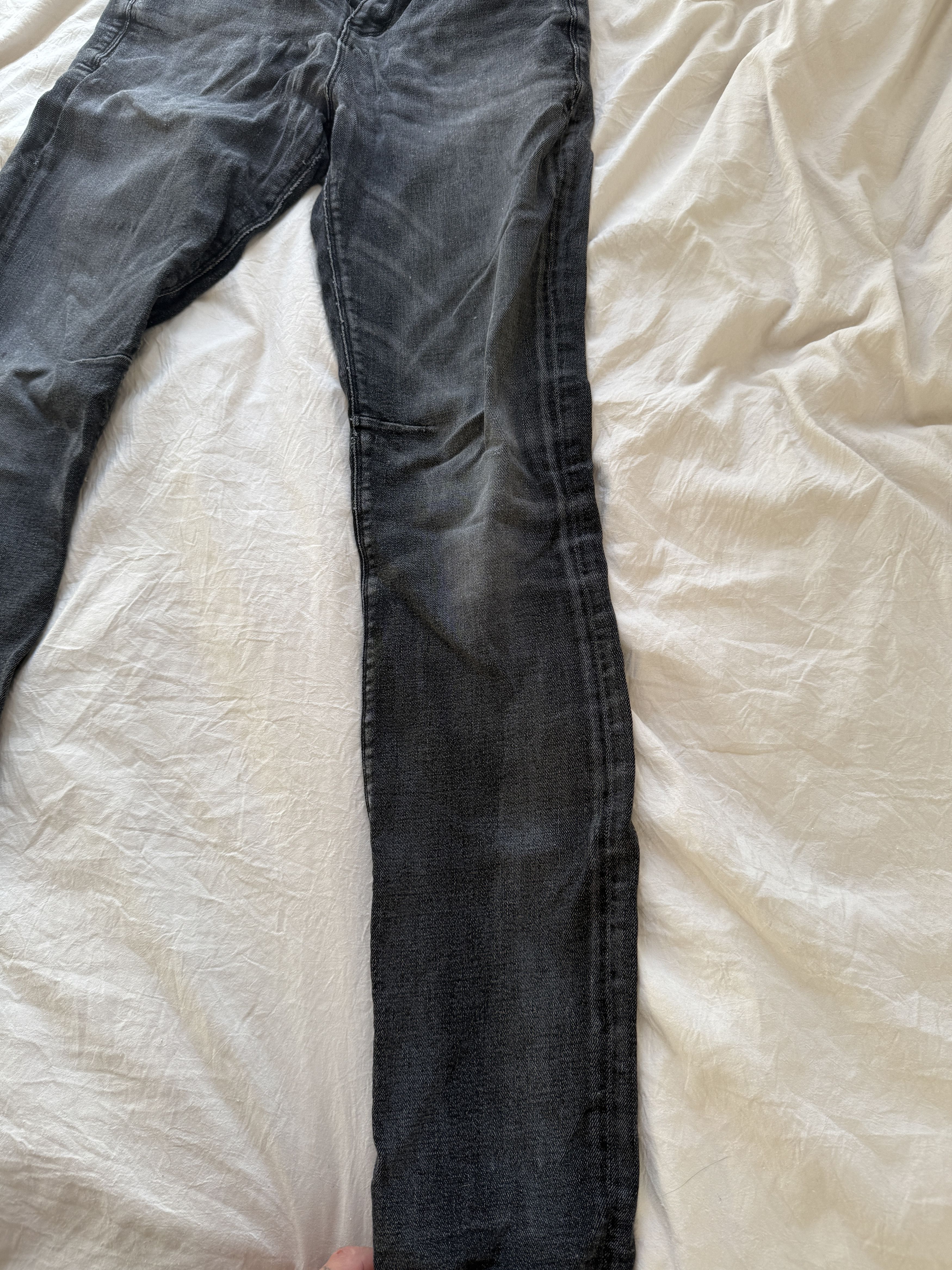 Rta BRYANT SKINNY JEAN | BLACK FADED DISTRESSED Size US 30 / EU 46 - 4 Thumbnail