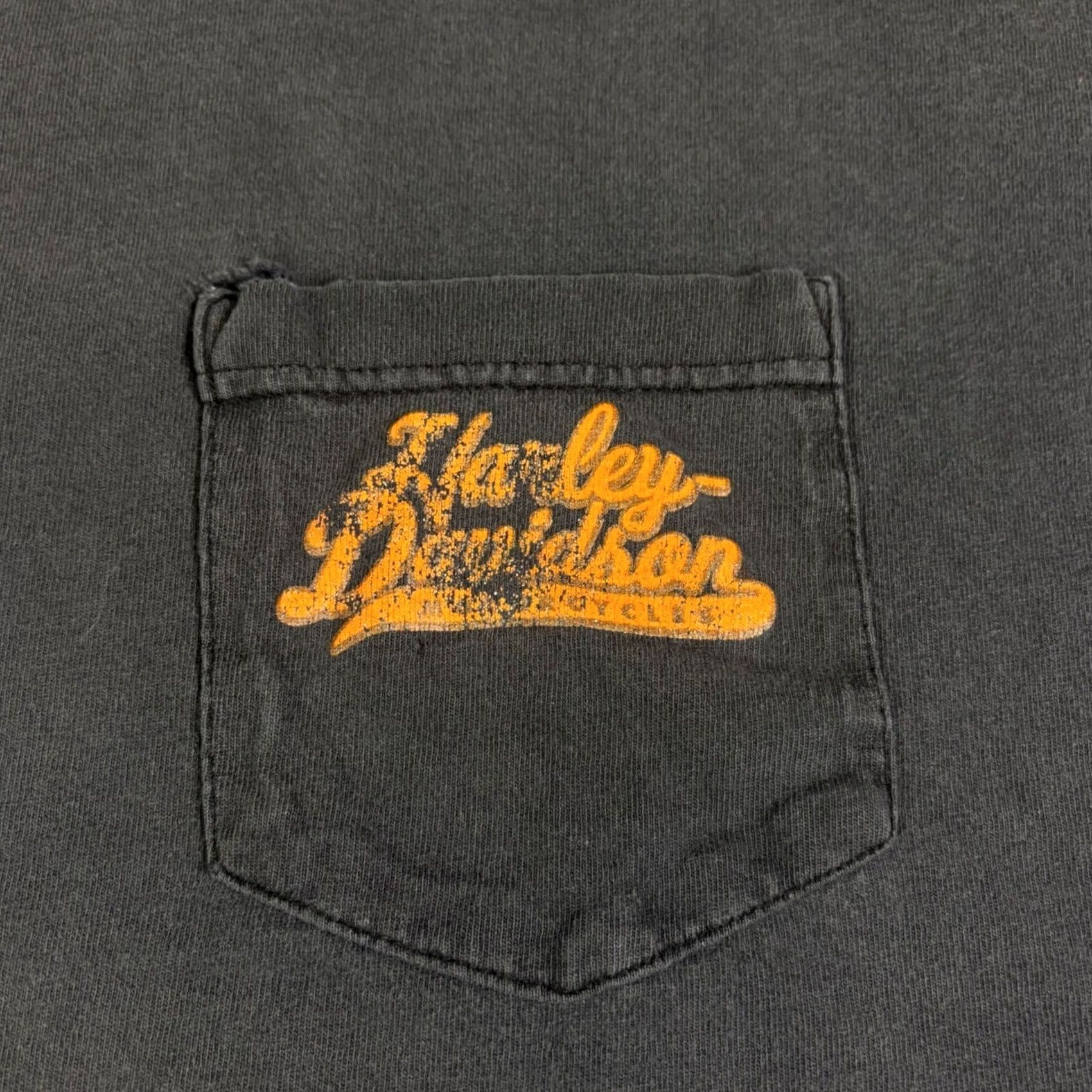 Harley Davidson VINTAGE Harley-Davidson Pocket T-Shirt Black XL 2XL Men Short Sleeve Grunge 1990s US Origin Size US XL / EU 56 / 4 - 7 Thumbnail