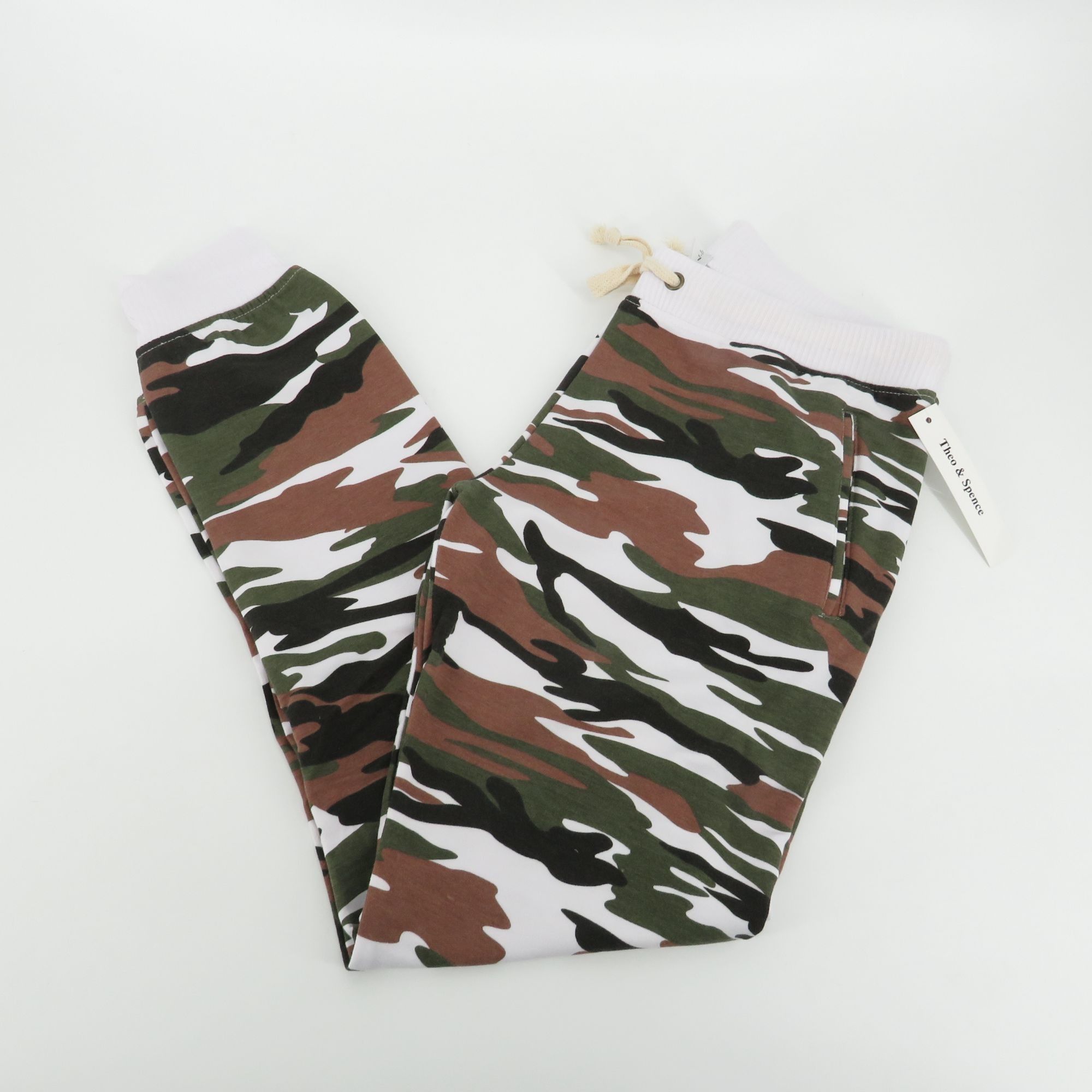 Other Theo & Spence Camo Lounge Pants Small Elastic Waist Drawstri Size 31" - 1 Thumbnail