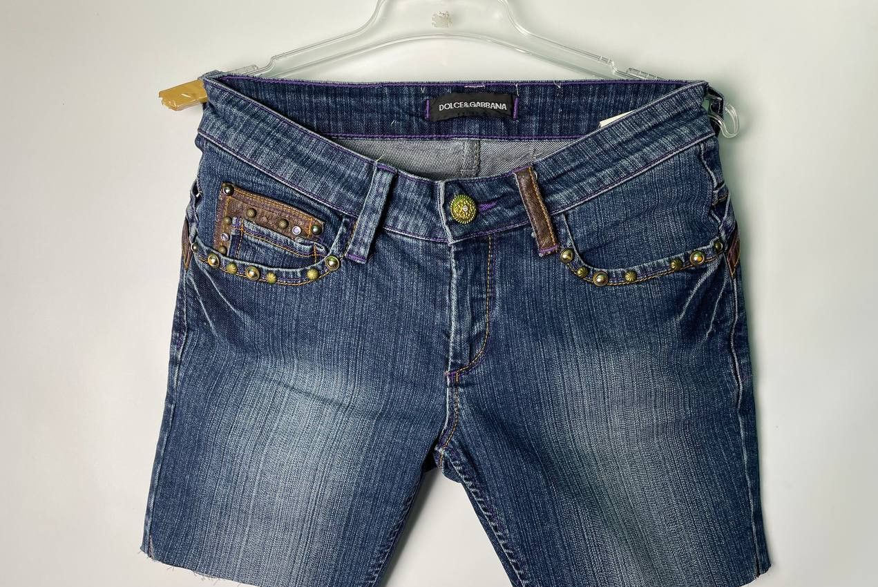 Dolce & Gabbana × Vintage Handmade Vintage Y2K AvantGarde Dolce Gabbana shorts Size 27" / US 4 / IT 40 - 2 Thumbnail