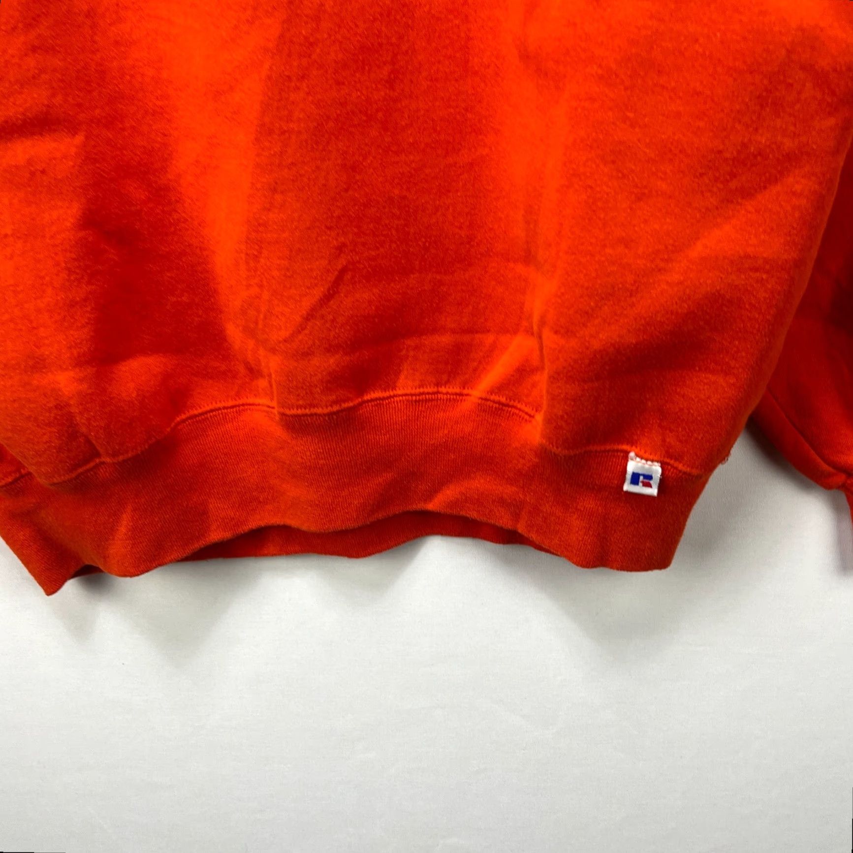 Russell Athletic VINTAGE Russell Athletic Orange Sweatshirt XL Mens Pullover 90s Made in USA Size US XL / EU 56 / 4 - 3 Thumbnail