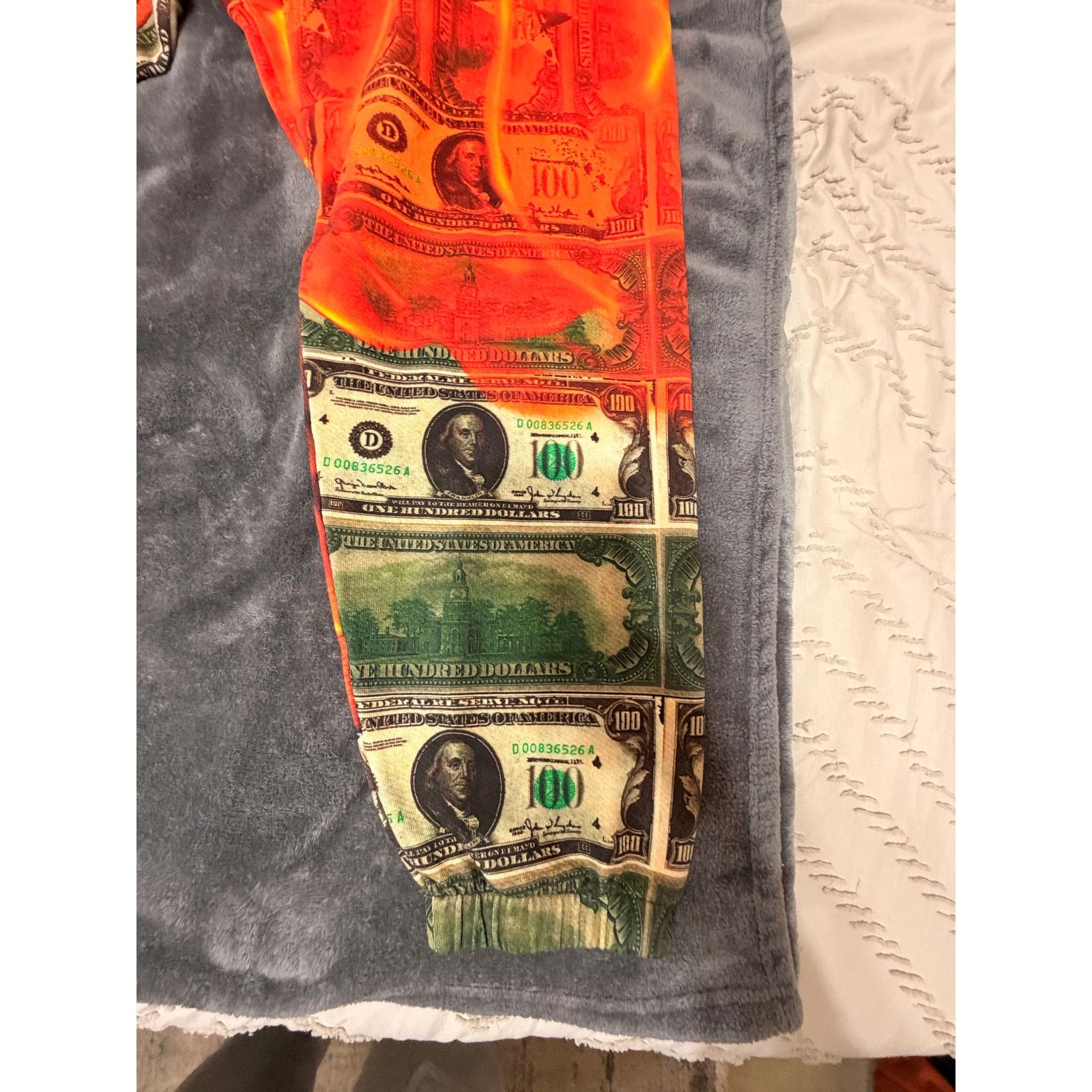 DENIM TEARS DENIM TEARS BURN IT ALL SWEATPANTS SIZE L NEW Size US 36 / EU 52 - 4 Thumbnail