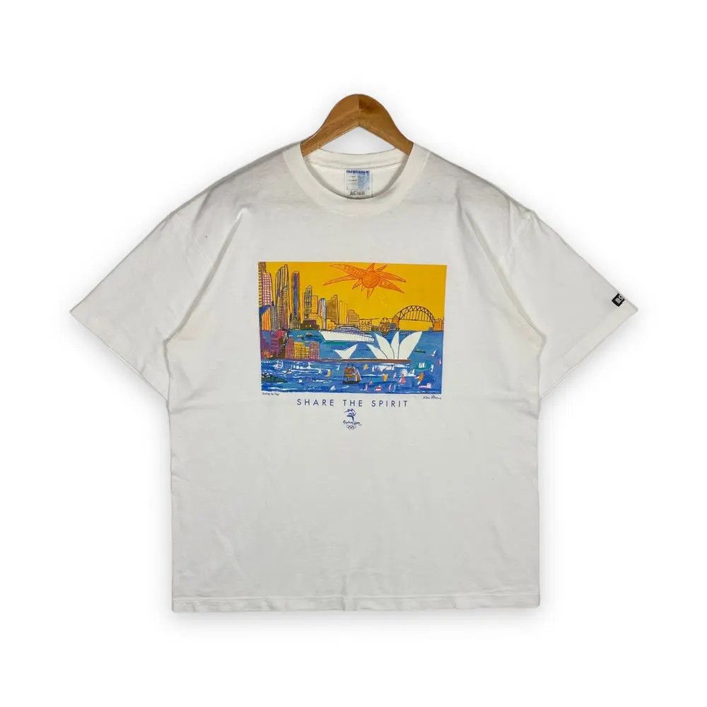 Vintage Vintage KEN DONE Olympic Sydney 2000 Australia Tee Size US XL / EU 56 / 4 - 1 Thumbnail