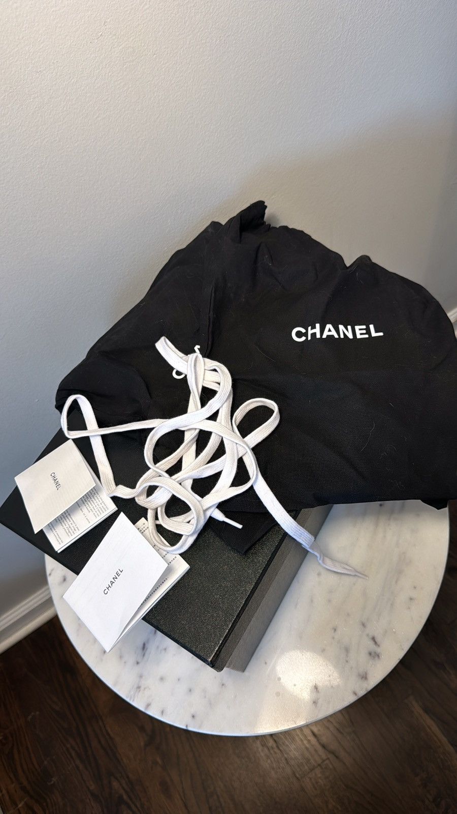 Chanel Mesh, Suede Calfskin & Grained Calfskin Black & White Size US 7.5 / IT 37.5 - 6 Thumbnail