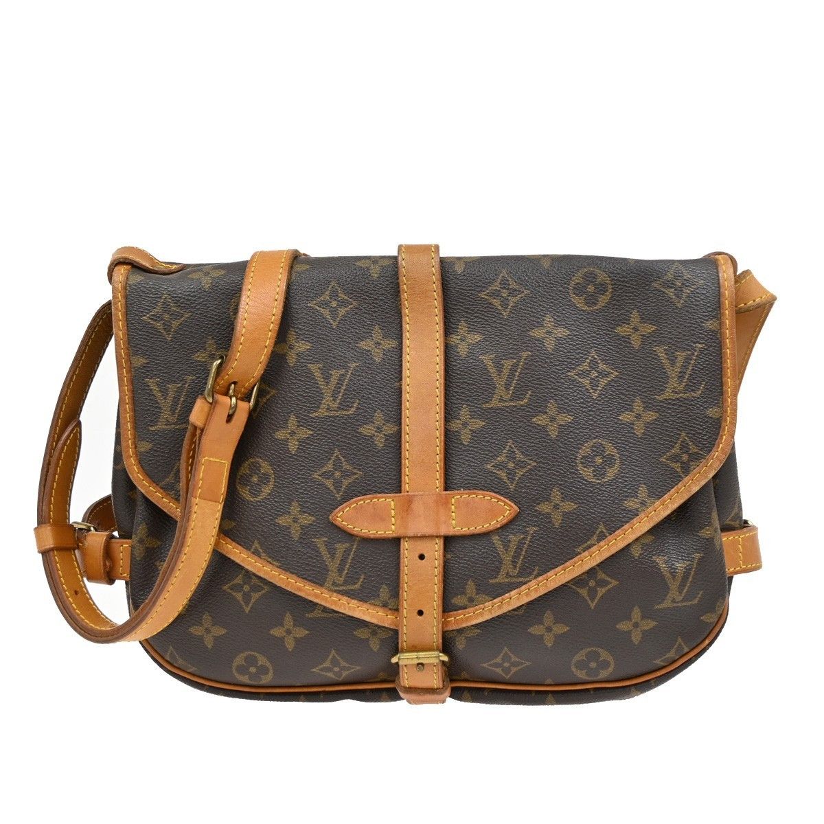 Louis Vuitton Louis Vuitton Saumur Handbag Monogram Canvas Size ONE SIZE - 1 Thumbnail