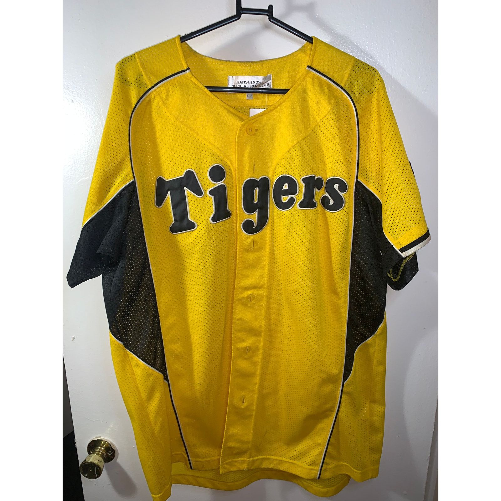 Vintage Hanshin Tigers #25 Official Fan Club Jersey Japan Size US L / EU 52-54 / 3 - 5 Thumbnail
