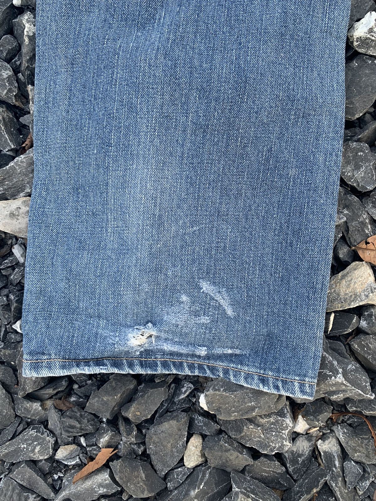 Japanese Brand VINTAGE EDWIN SELVEDGE 505 SELVEDGE DISTRESSED DENIM Size US 33 - 20 Thumbnail