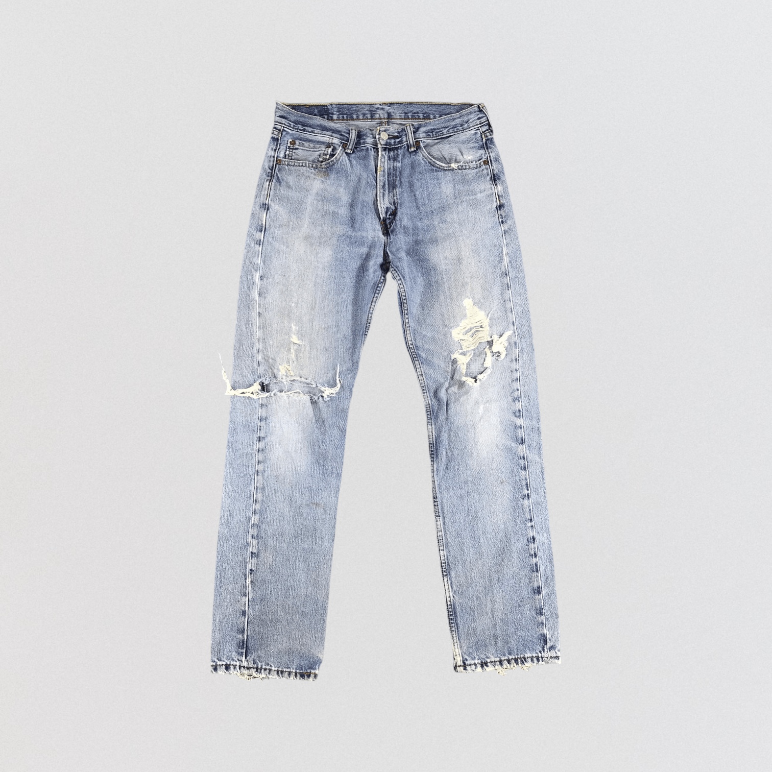 Levi's × Vintage Vintage Distress Levis 505 Jeans-JM1115 Size US 34 / EU 50 - 1 Thumbnail