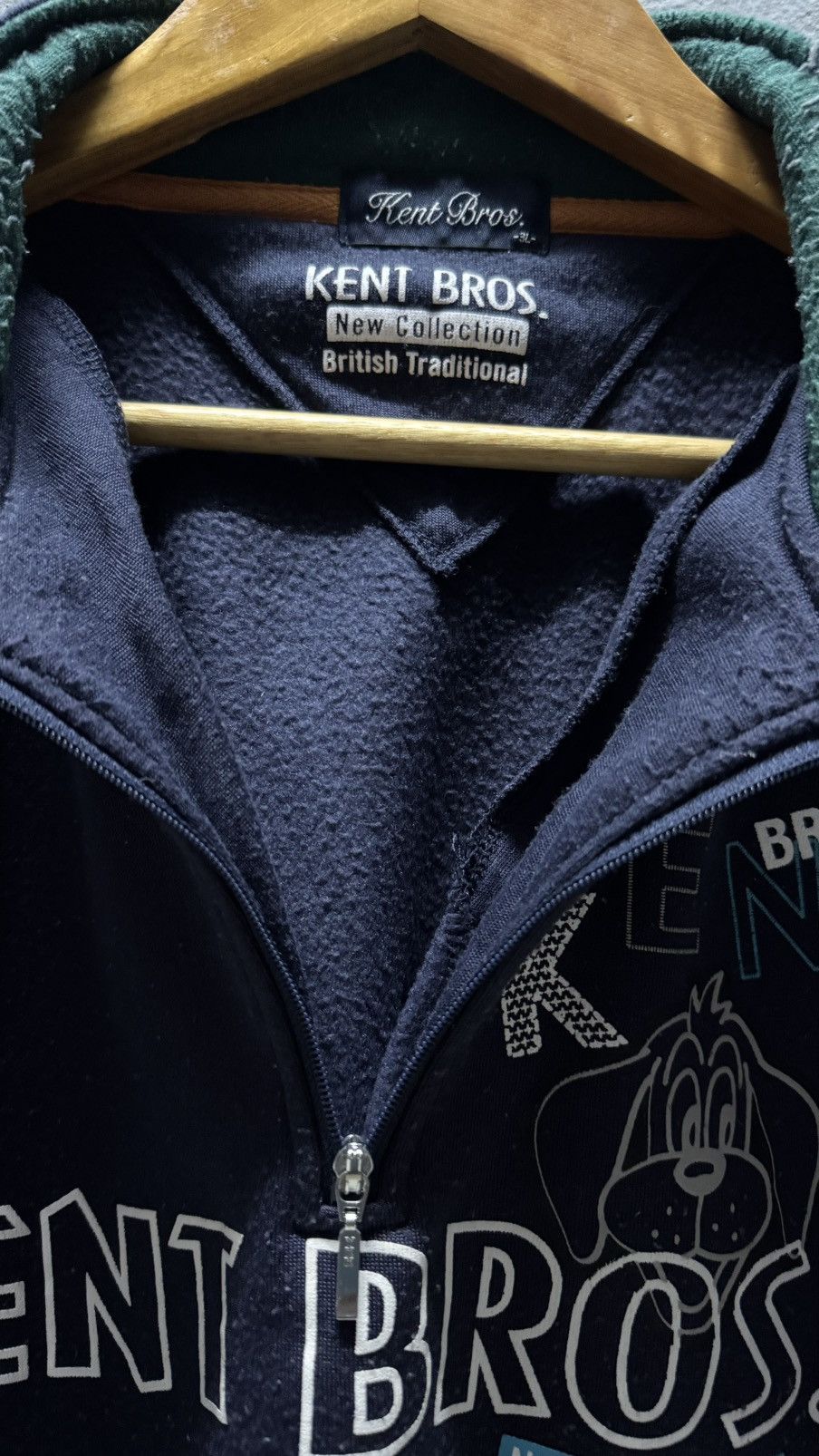 Japanese Brand × Vintage Sweatshirt Half Zipper Kent Bros Size US XL / EU 56 / 4 - 4 Thumbnail