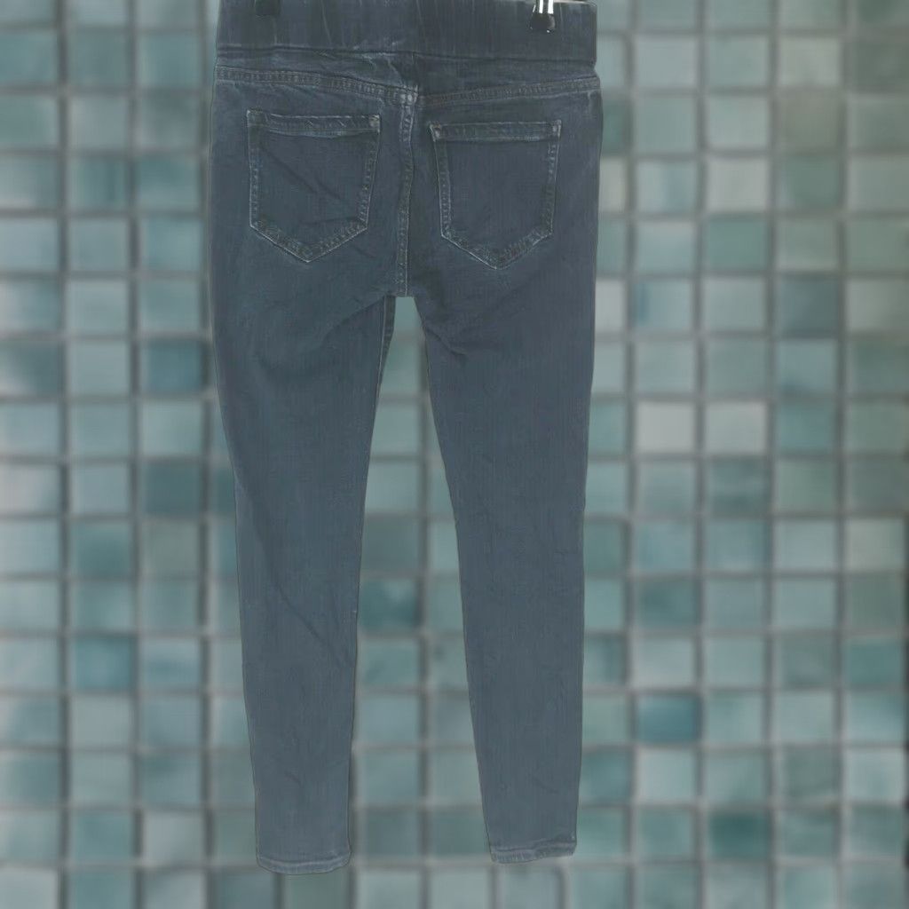 Vintage Liverpool Jeans Skinny Blue Denim Flat Front Petite OP Womens 27in Inseam Casual Stretch 5-Pocket Jeans Size 25" / US 0 / IT 36 - 1 Thumbnail