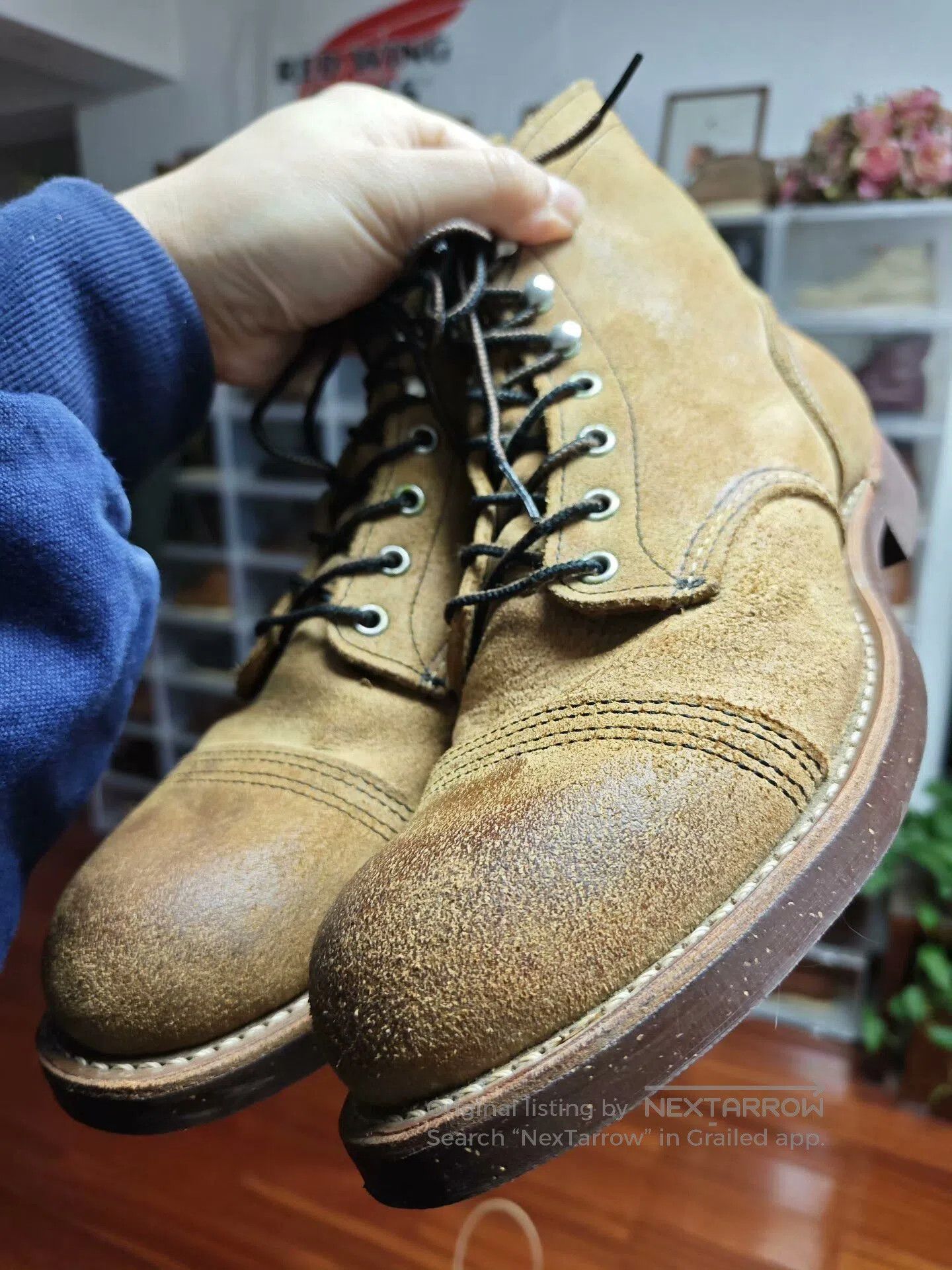 Red Wing Red Wing 8113 Caramel Suede Boot. Size US 8.5 / EU 41-42 - 1 Thumbnail