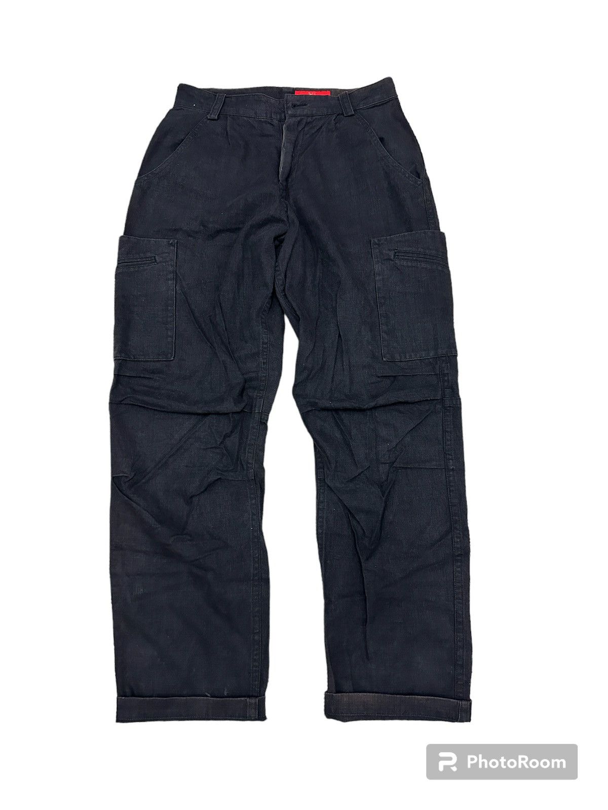 image of Yohji Yamamoto x YS For Men Vintage Ys’ For Men Side Pocket Trousers Pants in Black (Size 28)