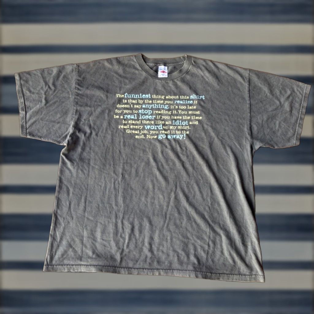 Vintage VINTAGE Tennessee River T-Shirt Men's 2XL Gray Short Sleeve Crew Neck Graphic Print Funny 90s Pun Joke Humor Size US XXL / EU 58 / 5 - 1 Thumbnail