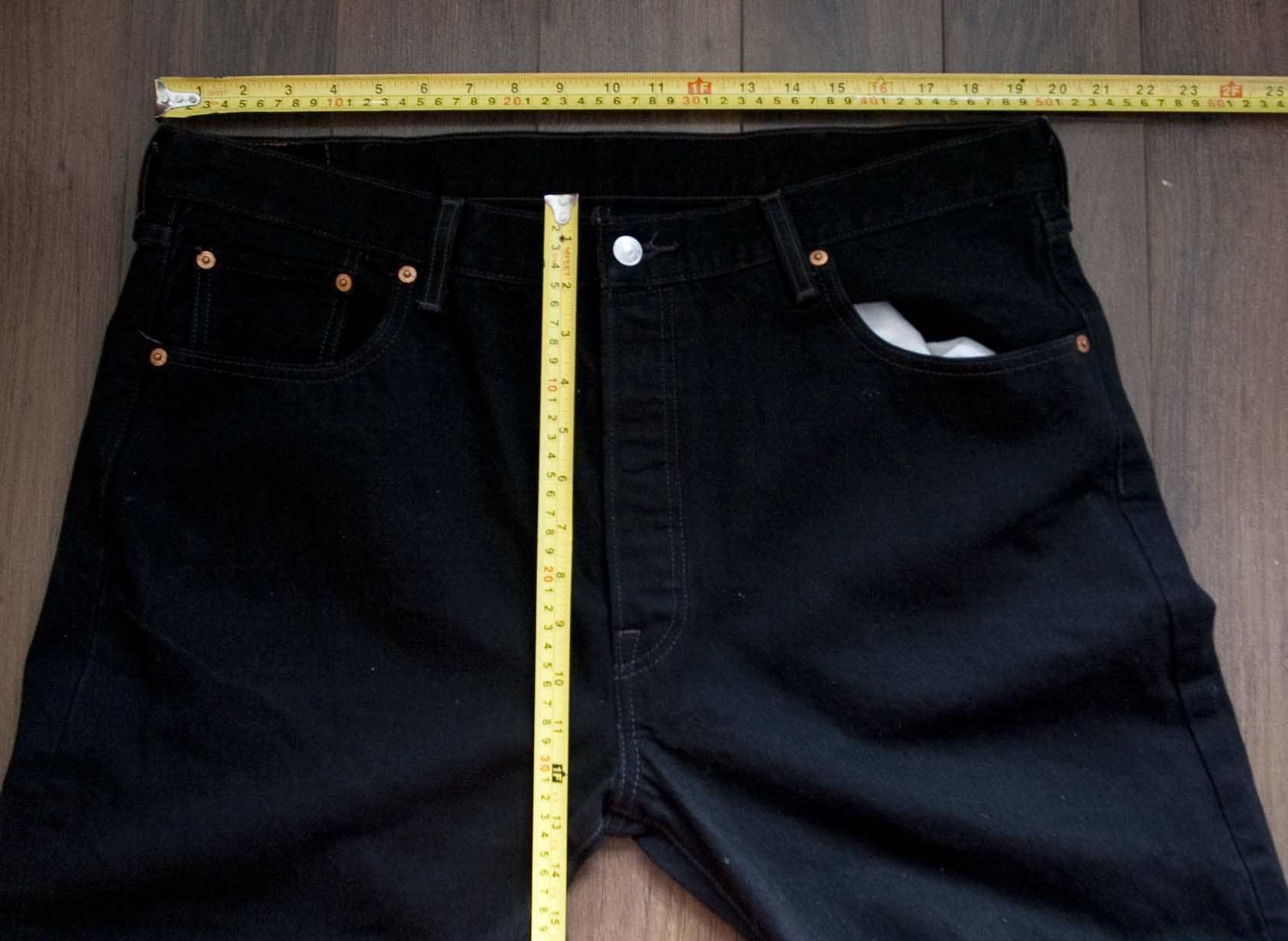 Levi's Levis 501 Black Jeans Size 39x31 Size US 39 - 4 Thumbnail
