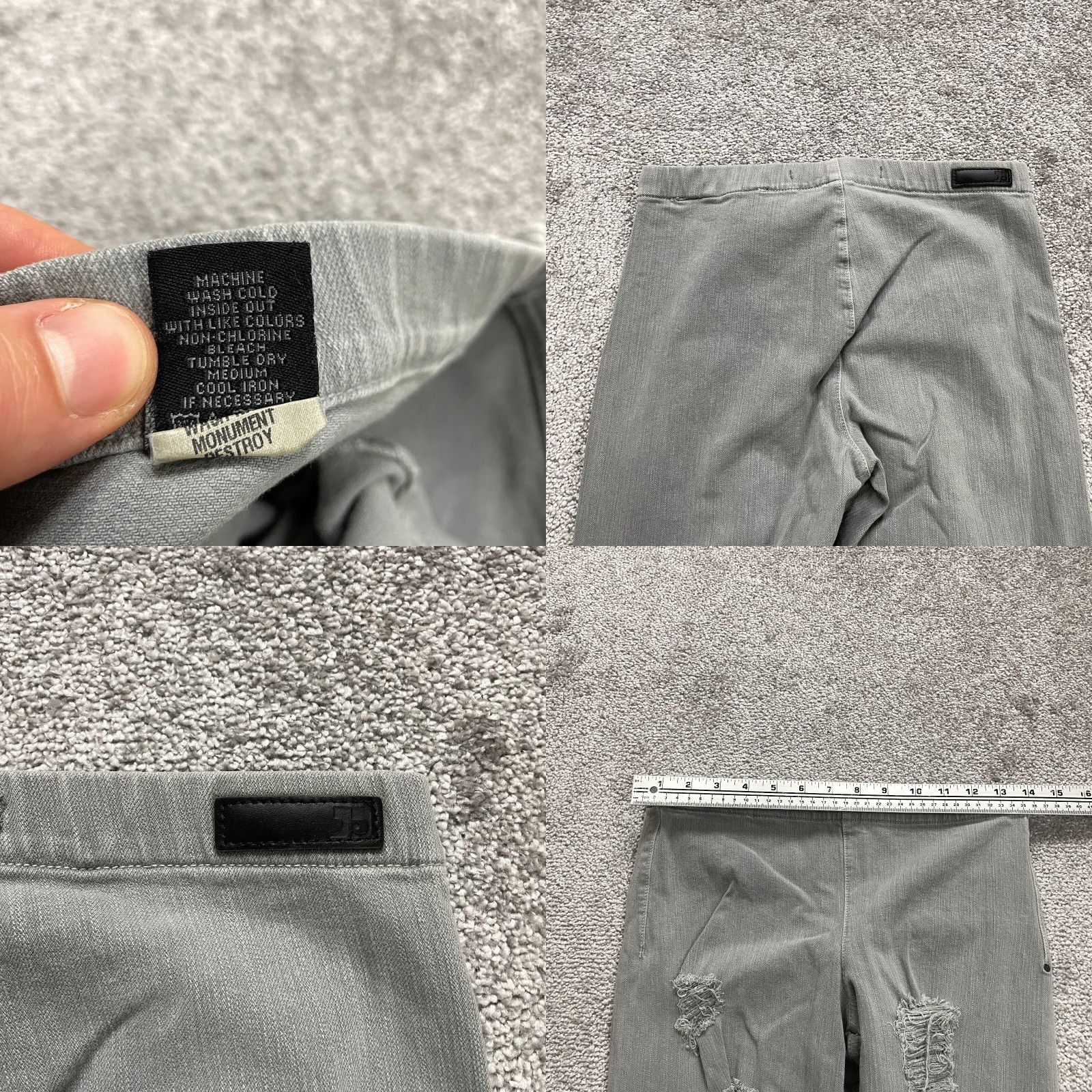 Vintage VINTAGE Joe's Jeans Women's Jegging Skinny Ankle Zip Gray 28x27 Denim Comfort Stretch Size 32" / US 10 / IT 46 - 8 Thumbnail