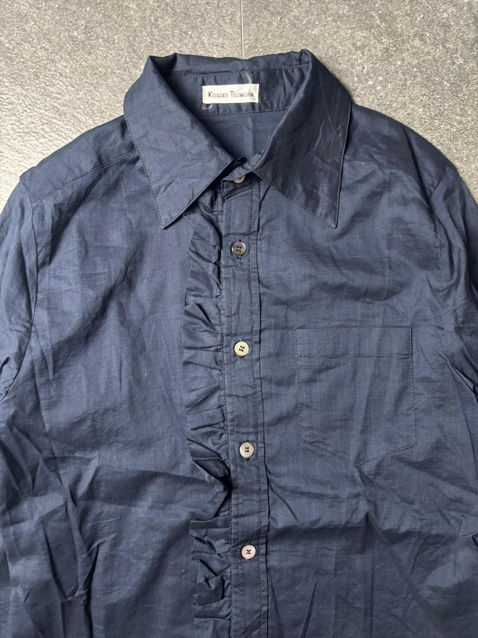 Final Home 1990s Kosuke Tsumura Detachable Ruffle Shirt Size S / US 4 / IT 40 - 4 Thumbnail