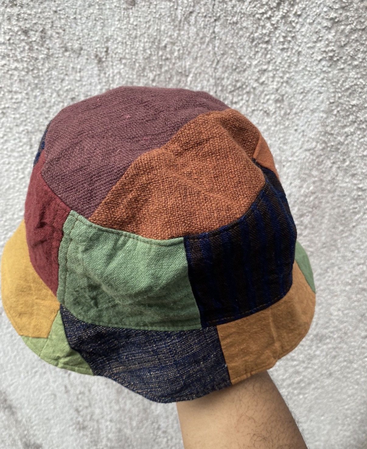 Japanese Brand VTG Patchwork Style Kapital Hat Size ONE SIZE - 4 Thumbnail