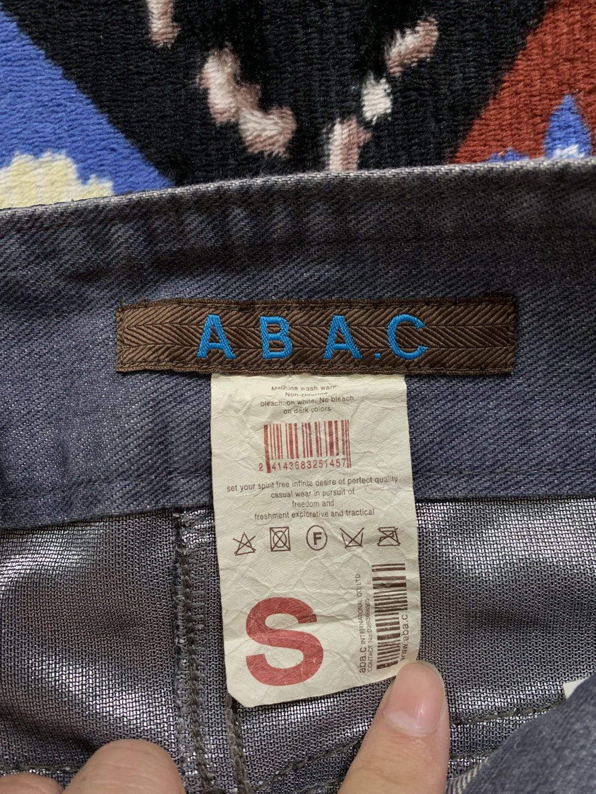 If Six Was Nine Abac Japanese Baggy Jeans Size US 29 - 7 Thumbnail