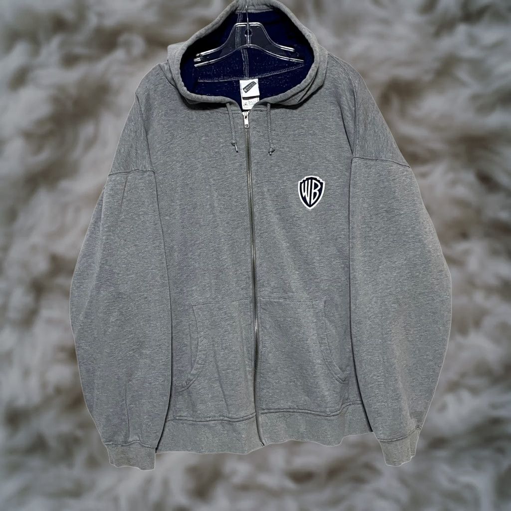 Vintage VINTAGE Warner Bros Athletic Department Sweatshirt Jacket Mens XL Cotton Blend Gray Military Jacket Regular Size Size US XL / EU 56 / 4 - 1 Thumbnail