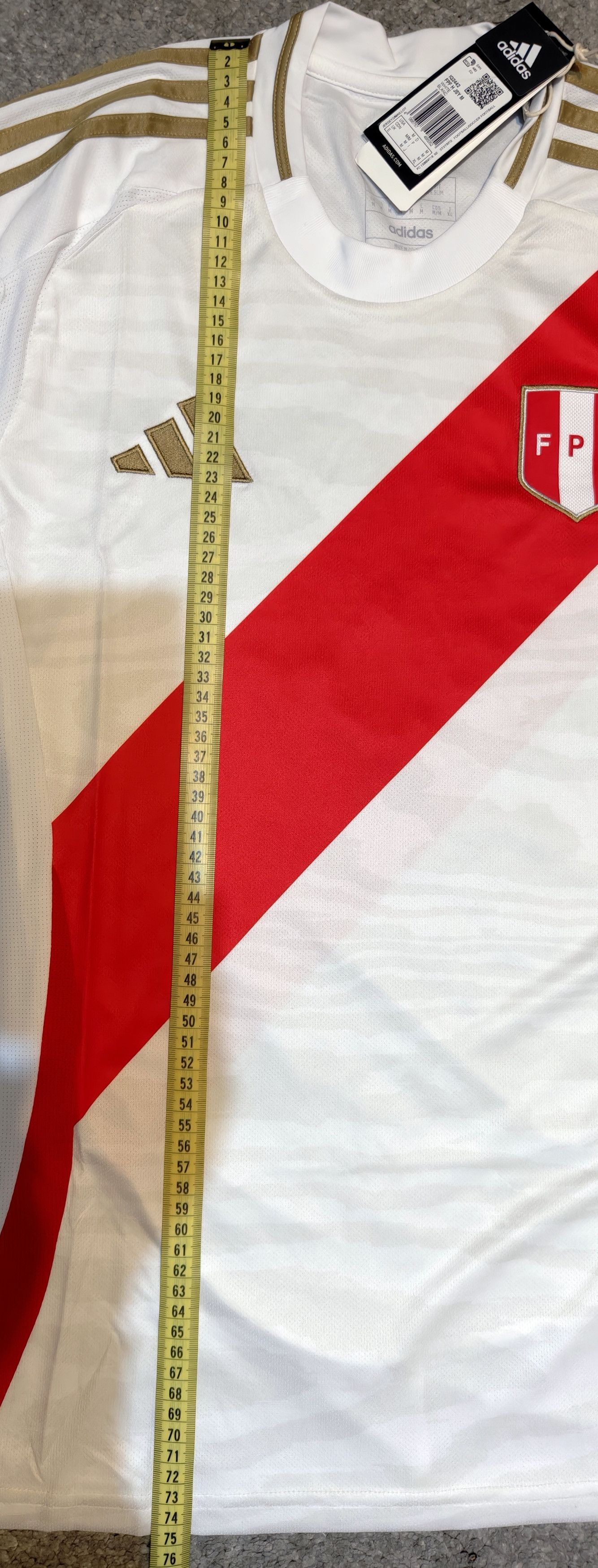 Adidas Peru 2024 FPF National team adidas football jersey Size US M / EU 48-50 / 2 - 4 Thumbnail